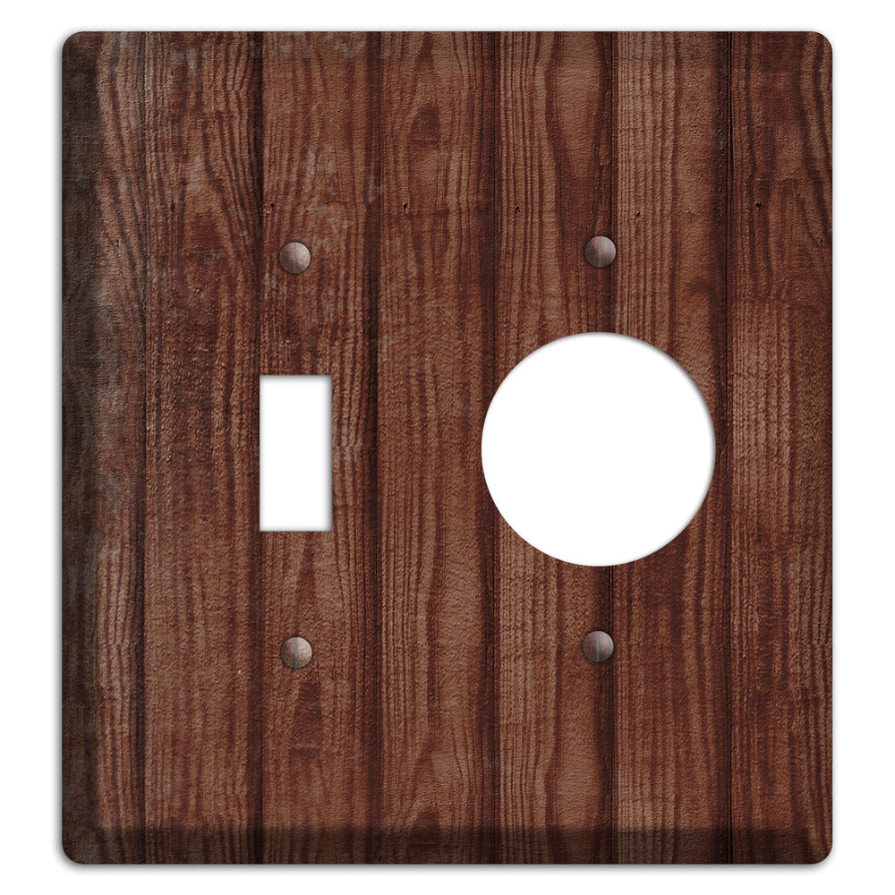 Saddle Weathered Wood Toggle / Receptacle Wallplate