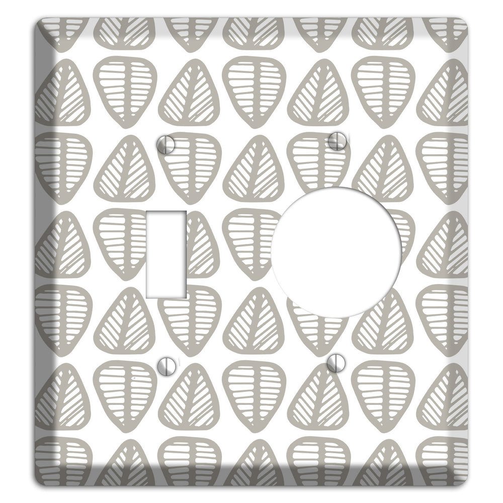 Simple Scandanavian Style B Toggle / Receptacle Wallplate