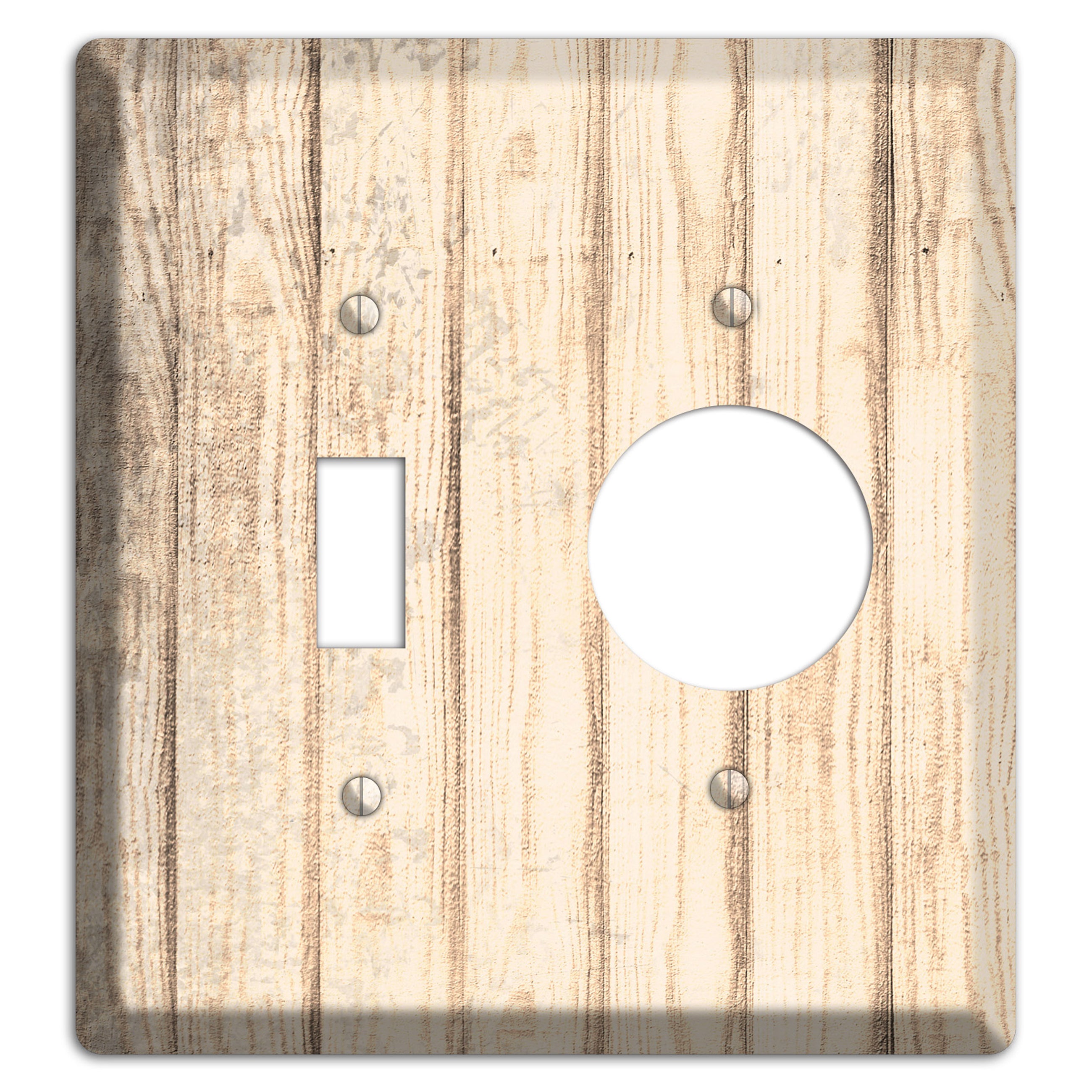 Sidecar Weathered Wood Toggle / Receptacle Wallplate