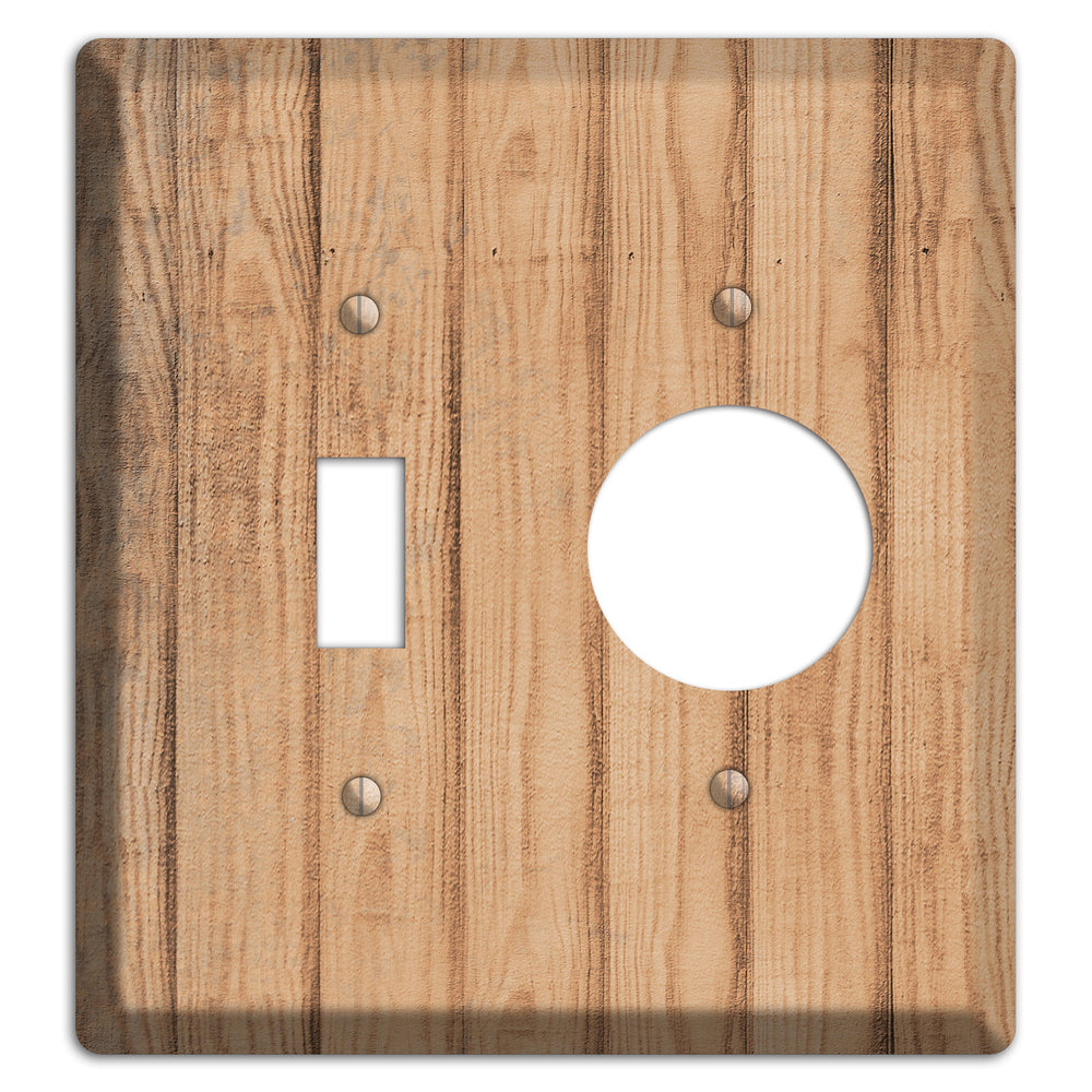 Tan Weathered Wood Toggle / Receptacle Wallplate