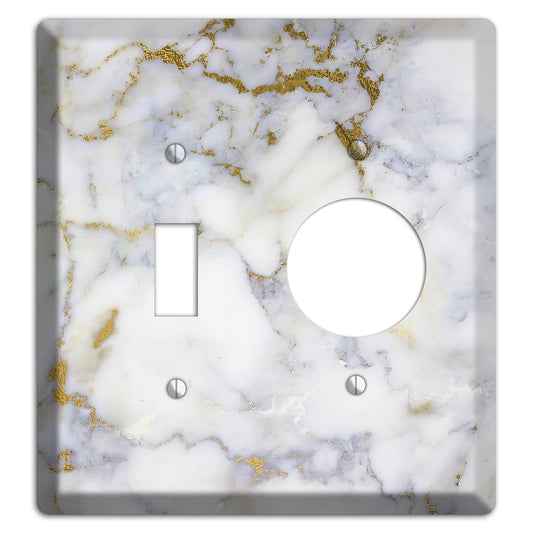 Metallic Bronze Marble Toggle / Receptacle Wallplate