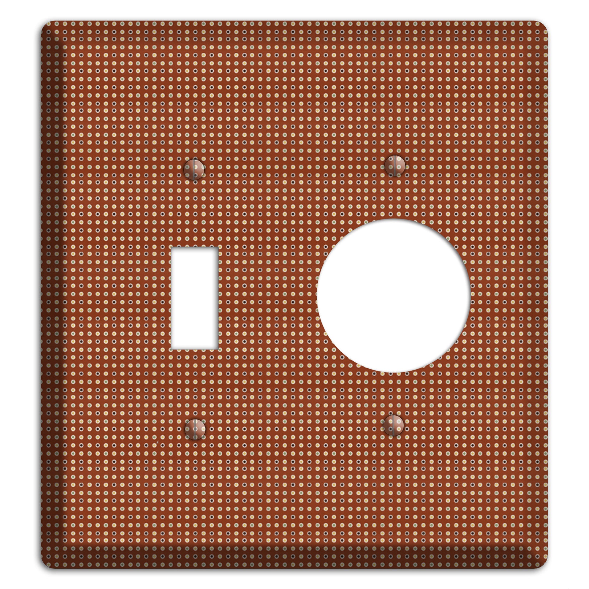 Maroon Weave Toggle / Receptacle Wallplate