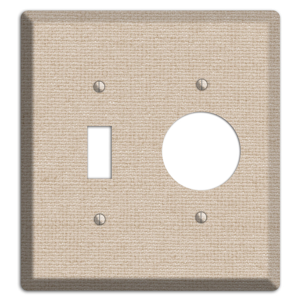 Vanilla Neutral Texture Toggle / Receptacle Wallplate