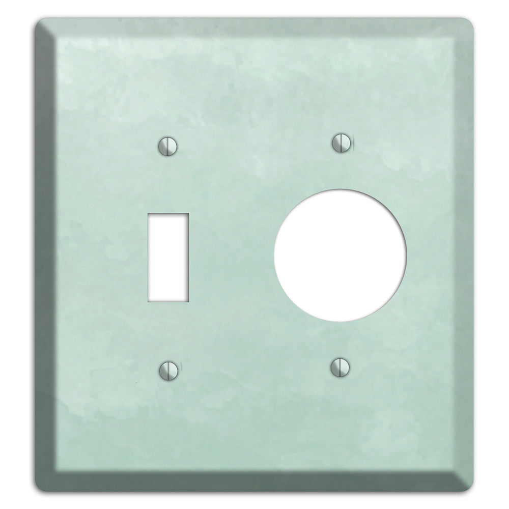 Sea Foam Green Ombre Toggle / Receptacle Wallplate