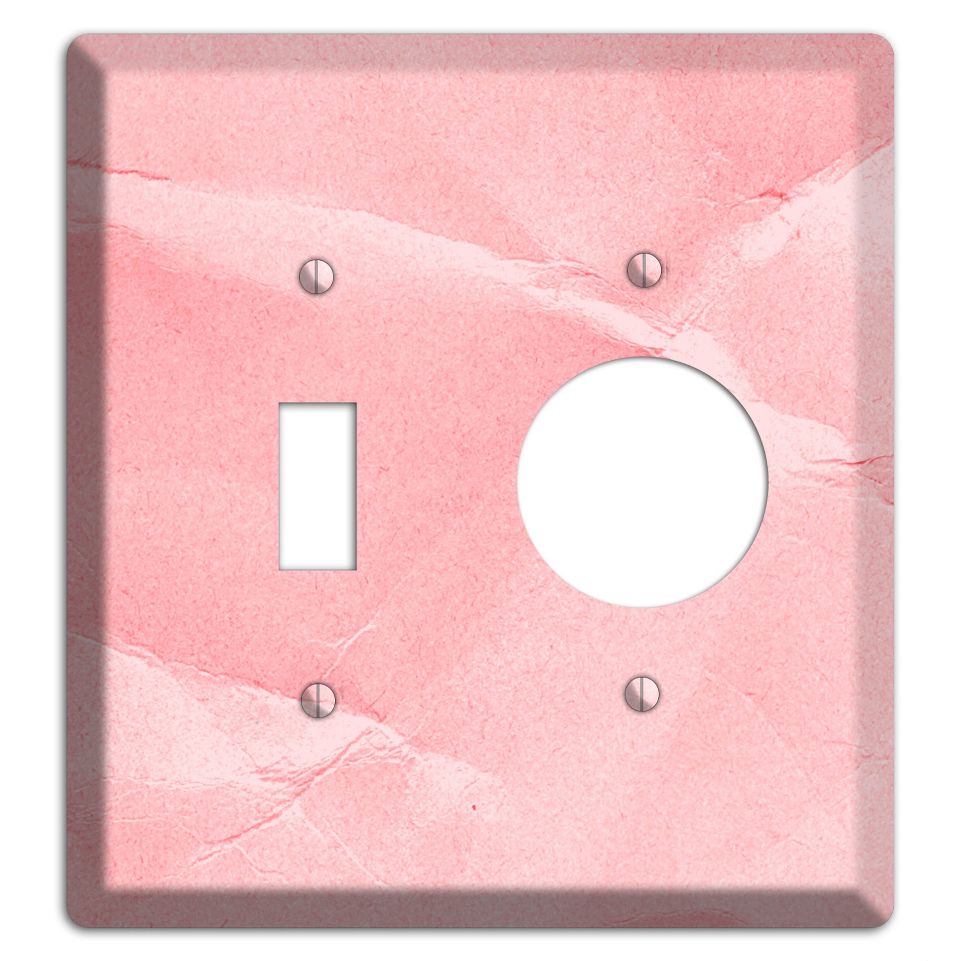 Pink Soft Coral Toggle / Receptacle Wallplate