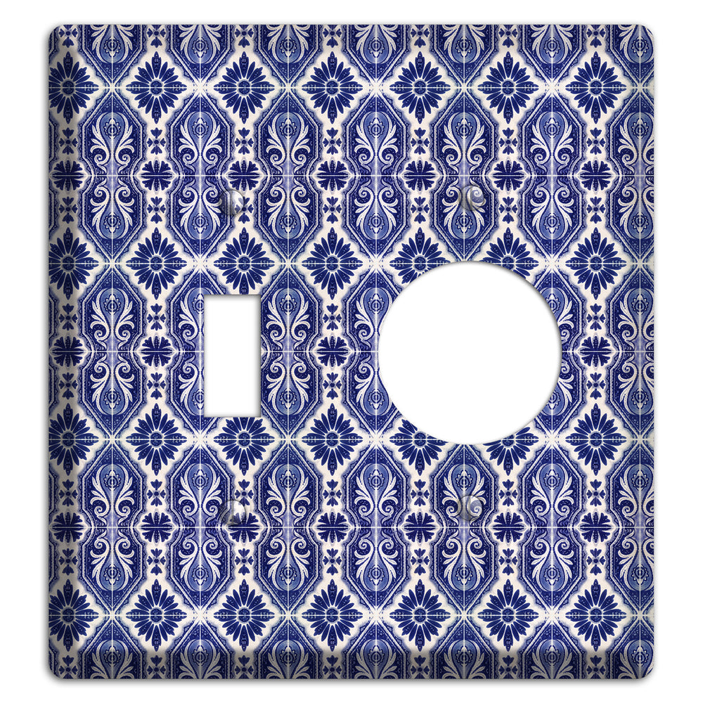 Tavira Tiles 8 Toggle / Receptacle Wallplate