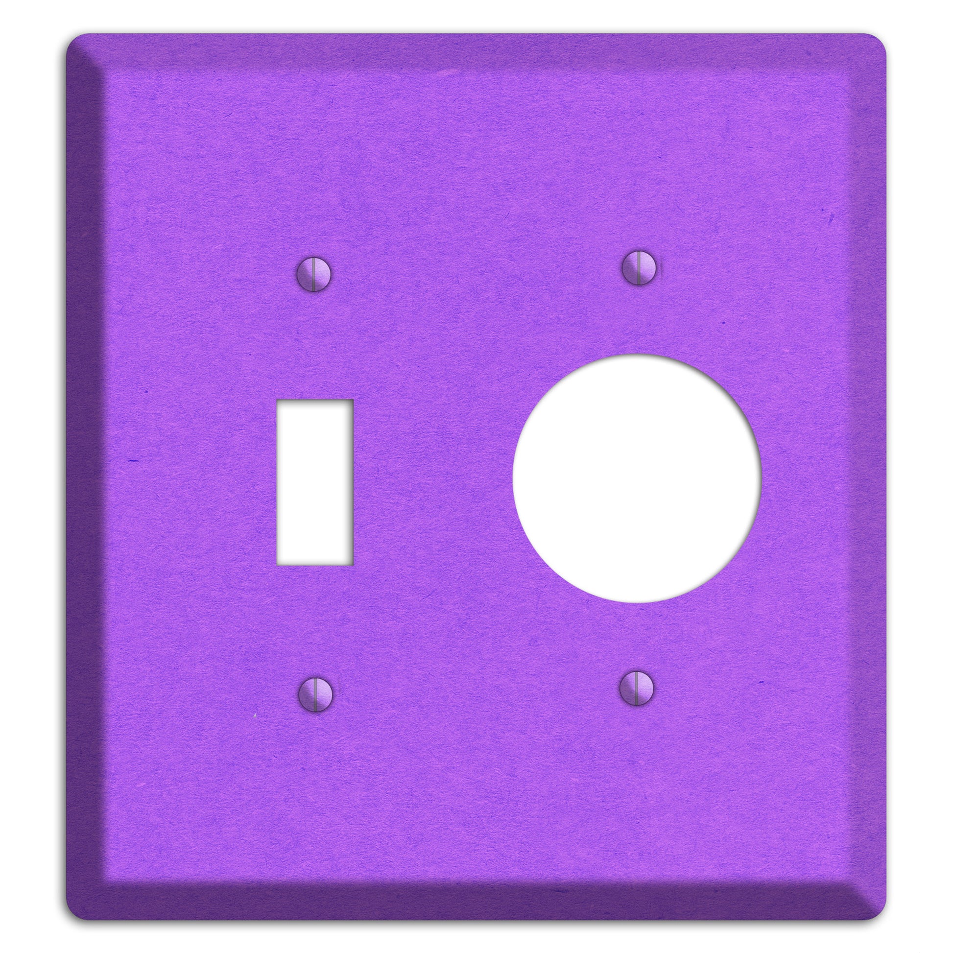 Dark Orchid Kraft Toggle / Receptacle Wallplate
