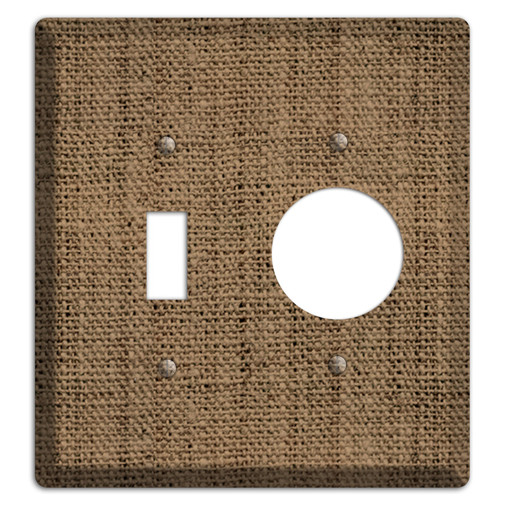Shadow Burlap Toggle / Receptacle Wallplate