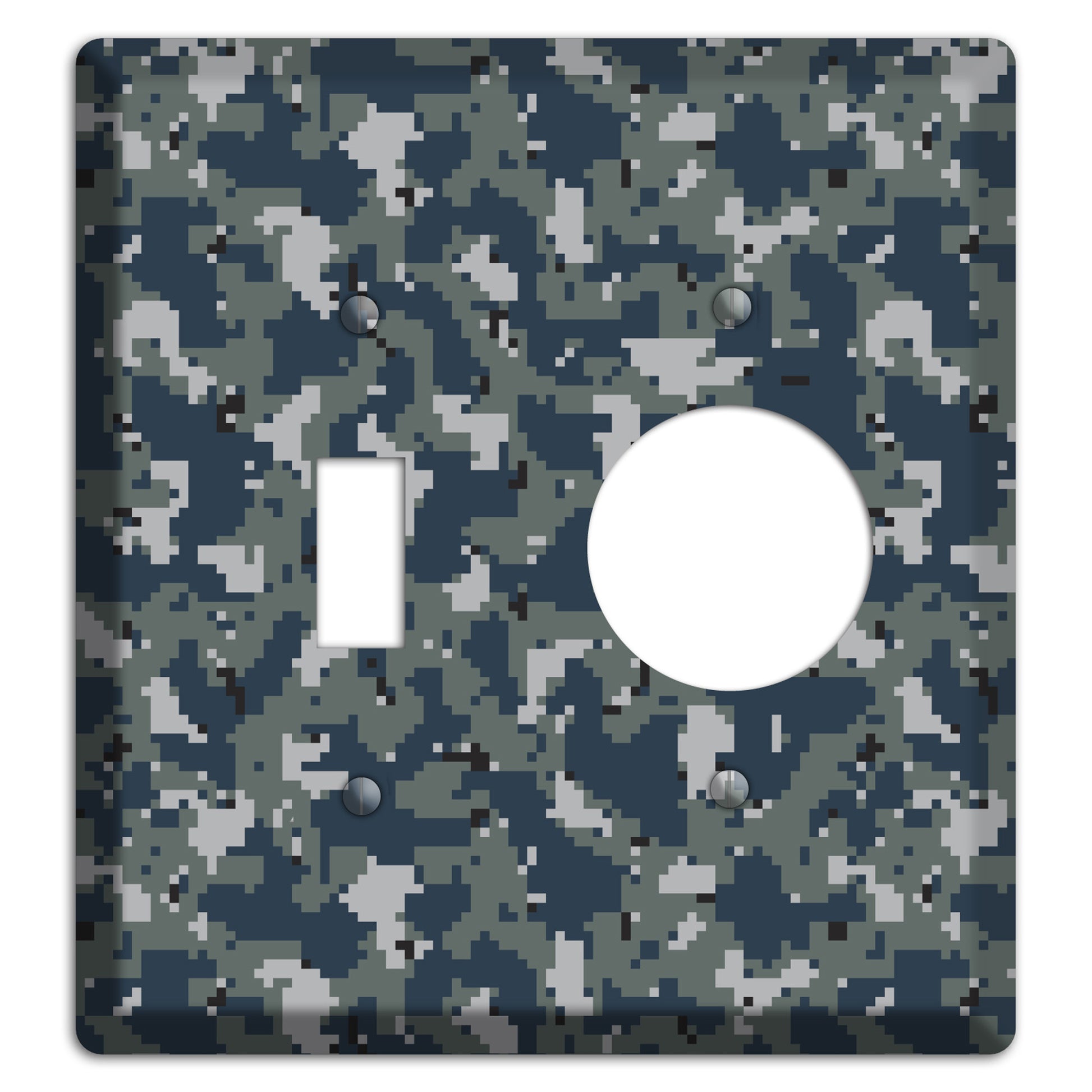 Navy 2007 Camo Toggle / Receptacle Wallplate