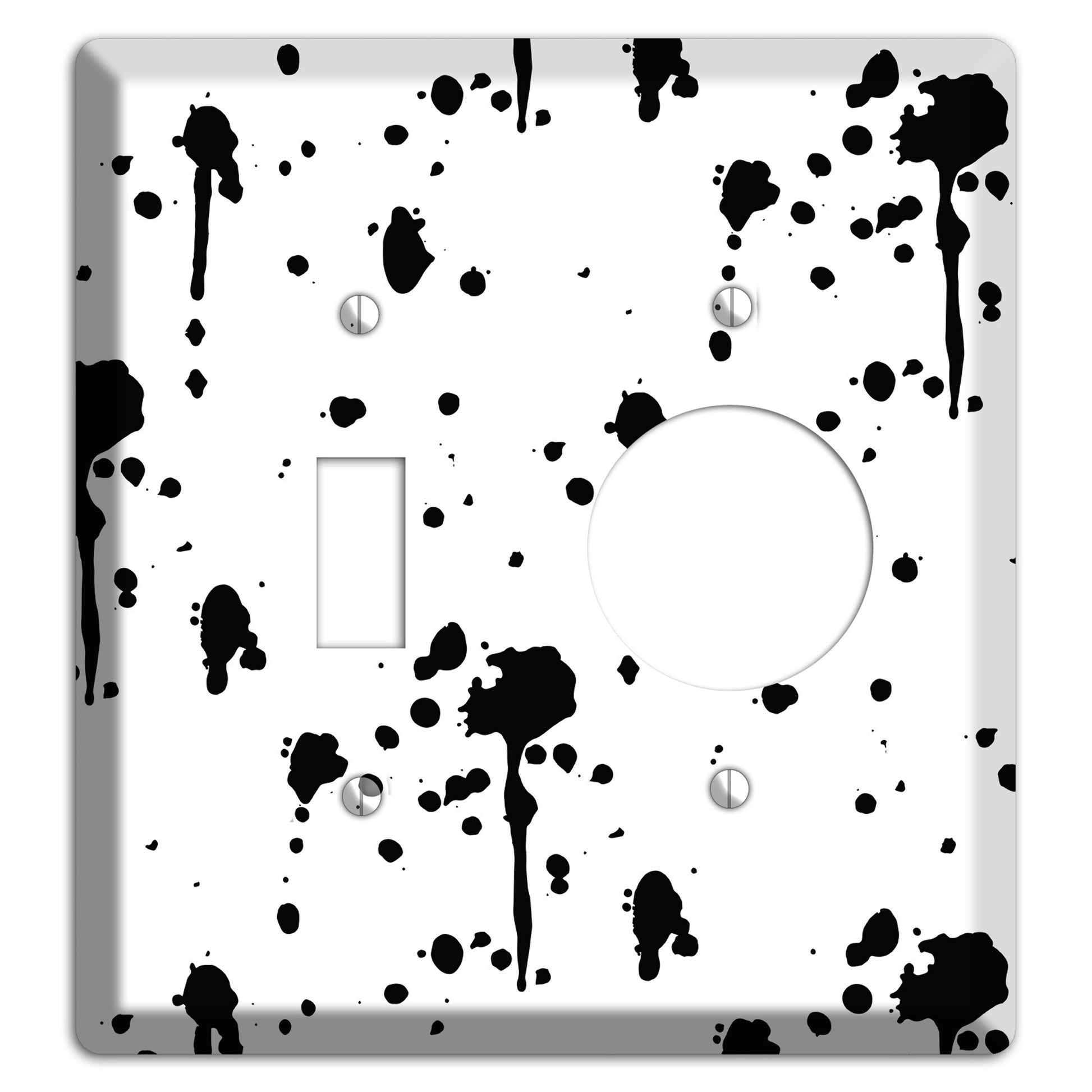 Ink Drips 1 Toggle / Receptacle Wallplate