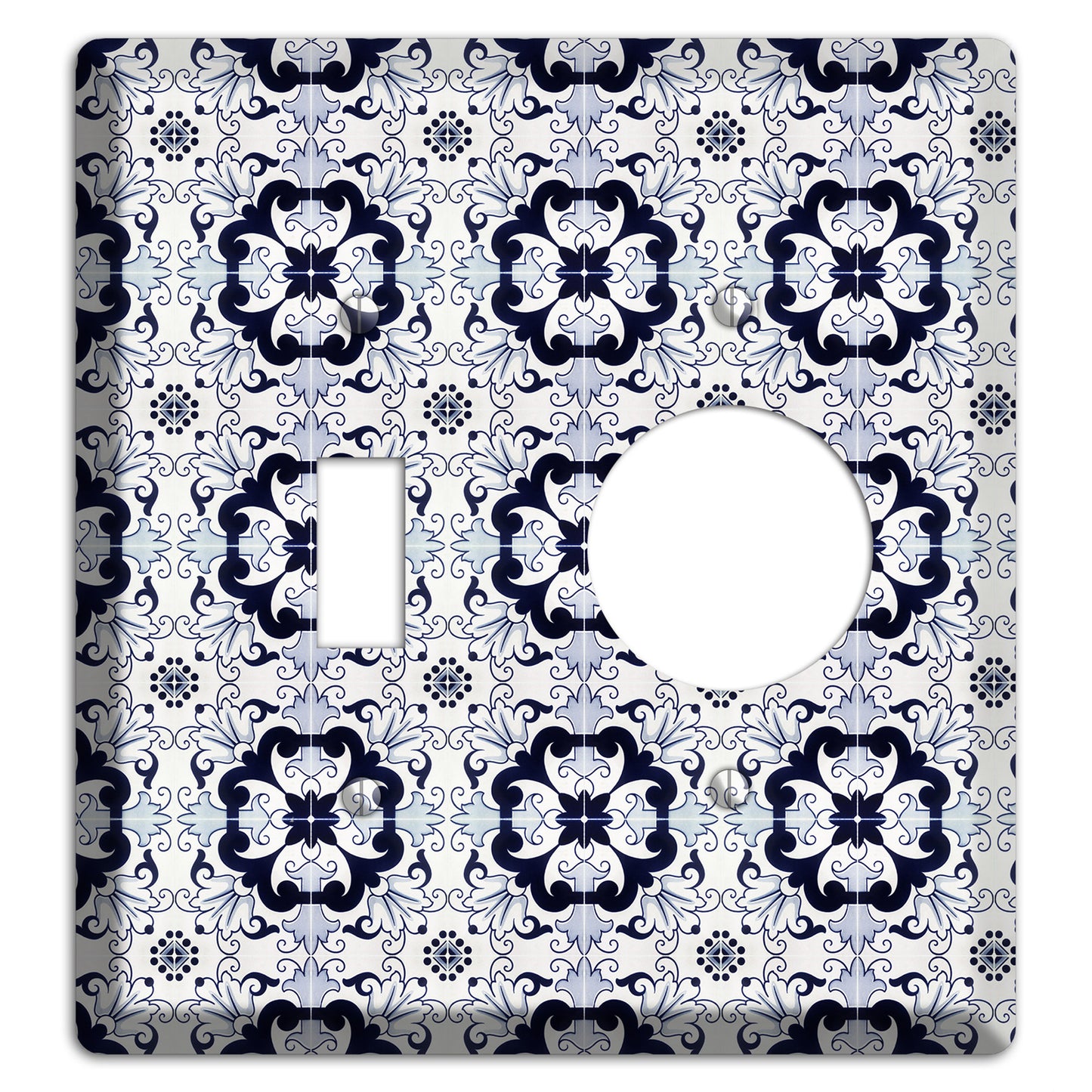 Tavira Tiles 7 Toggle / Receptacle Wallplate