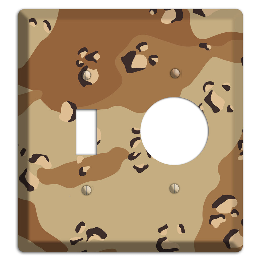 Desert Camo Toggle / Receptacle Wallplate