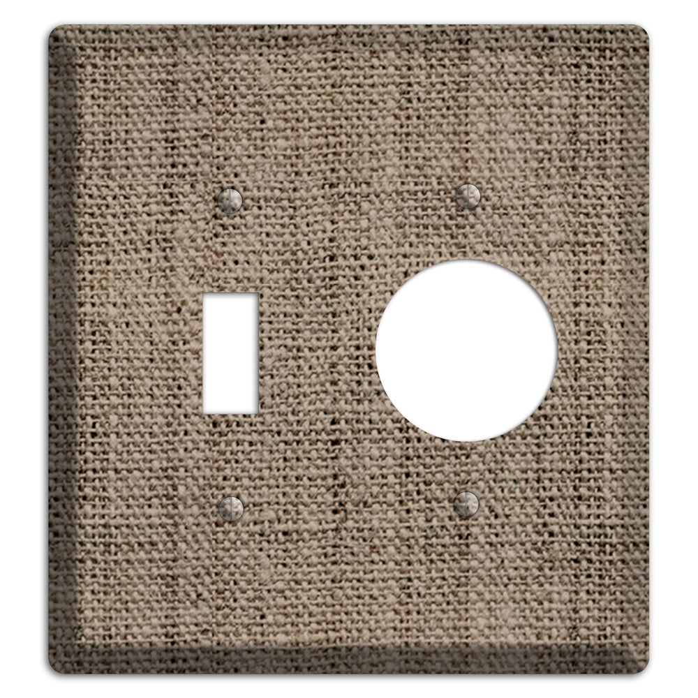 Sand Dune Burlap Toggle / Receptacle Wallplate