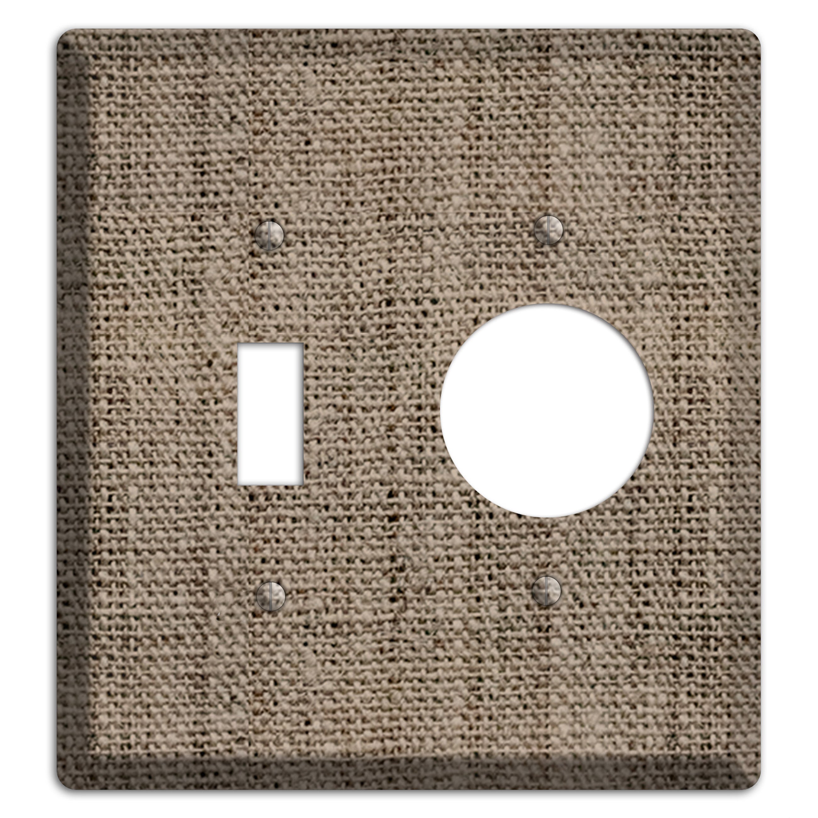 Sand Dune Burlap Toggle / Receptacle Wallplate