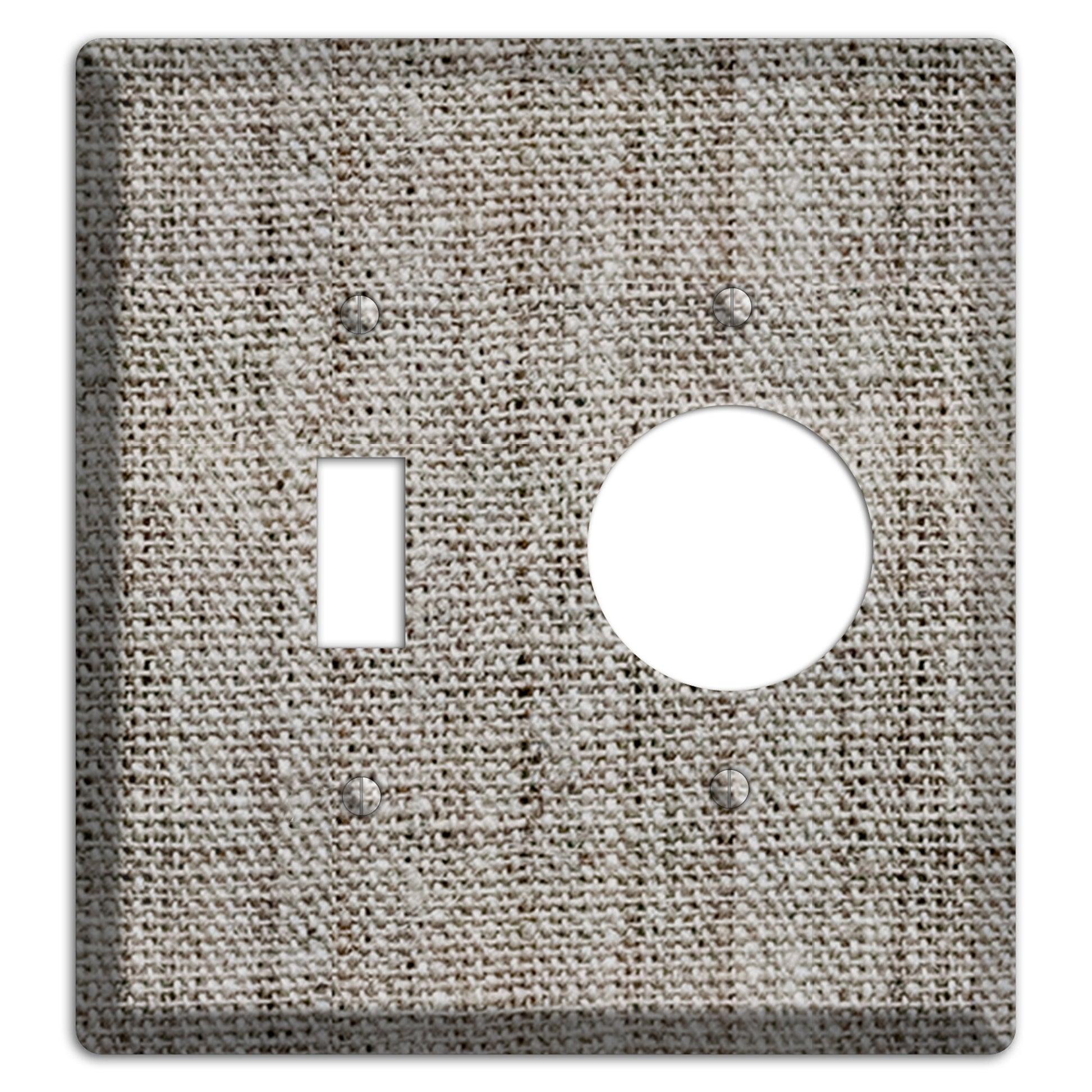 Zorba Burlap Toggle / Receptacle Wallplate