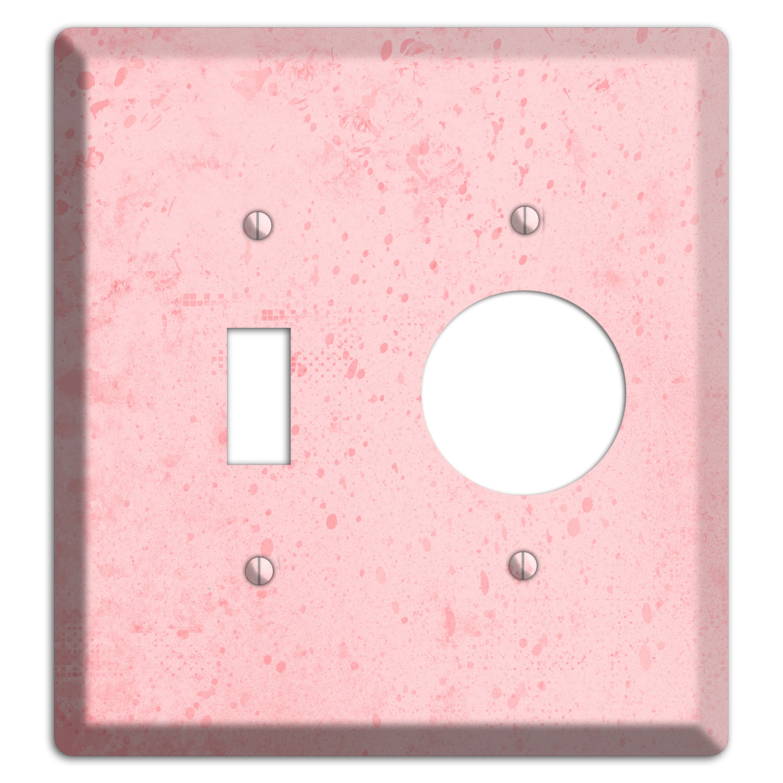 ShockingPpink Soft Coral Toggle / Receptacle Wallplate