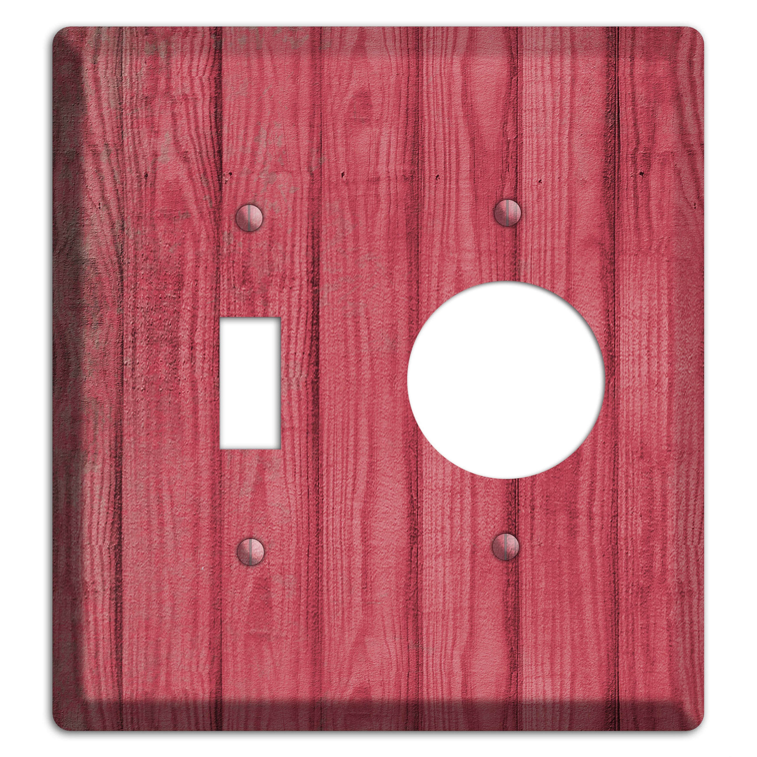Fuzzy Wuzzy Weathered Wood Toggle / Receptacle Wallplate