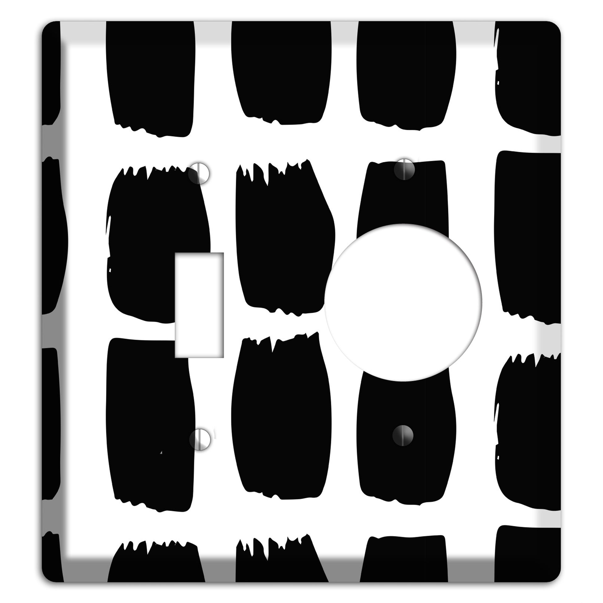 Ink Brushstrokes 7 Toggle / Receptacle Wallplate