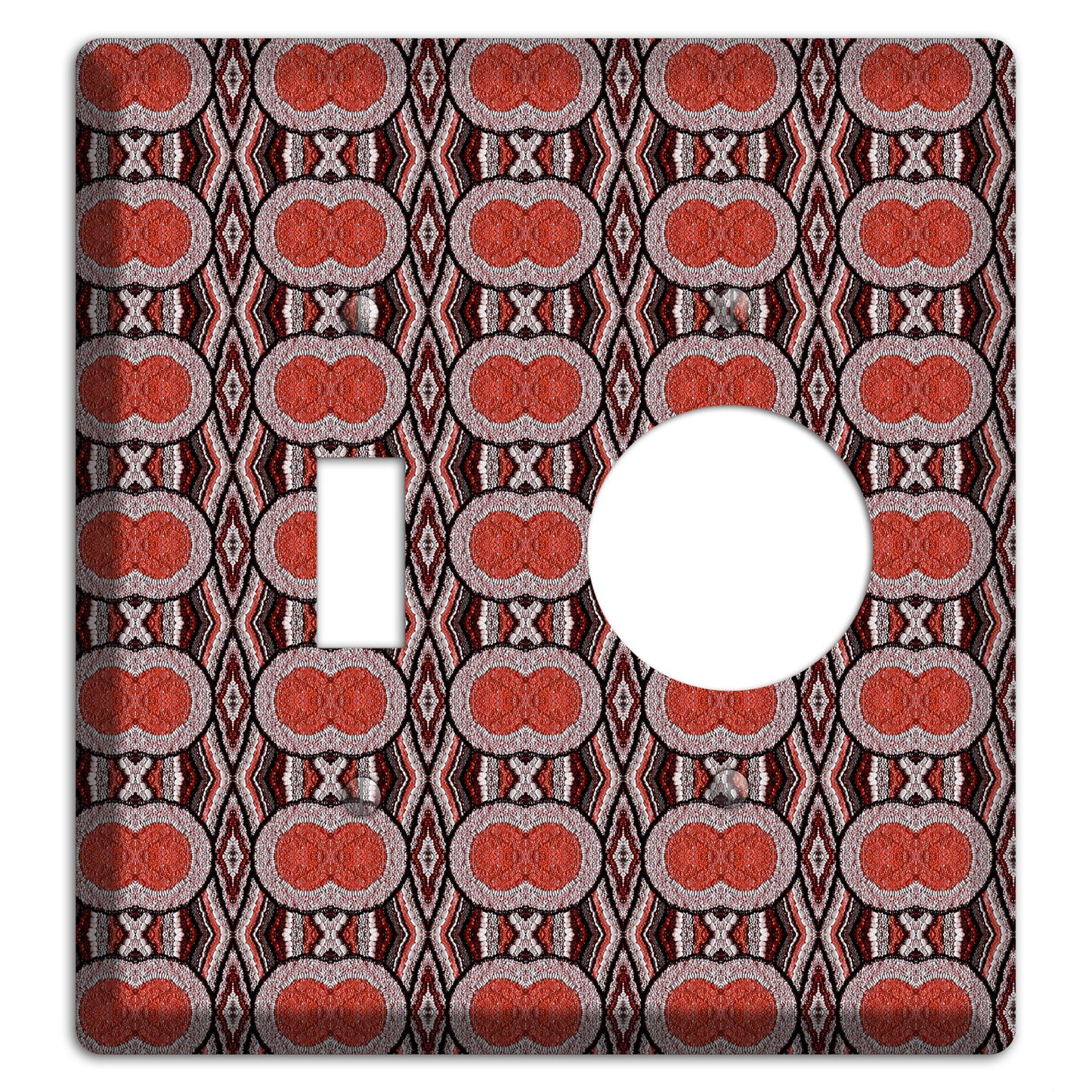 Red Tapestry Toggle / Receptacle Wallplate