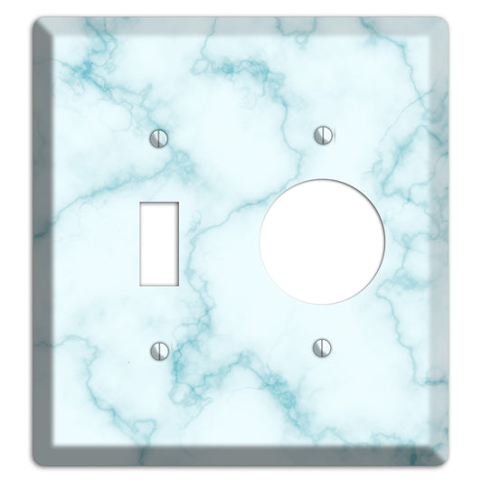 Blue Stained Marble Toggle / Receptacle Wallplate