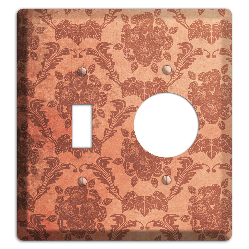 Contessa Vintage Rose Damask Toggle / Receptacle Wallplate