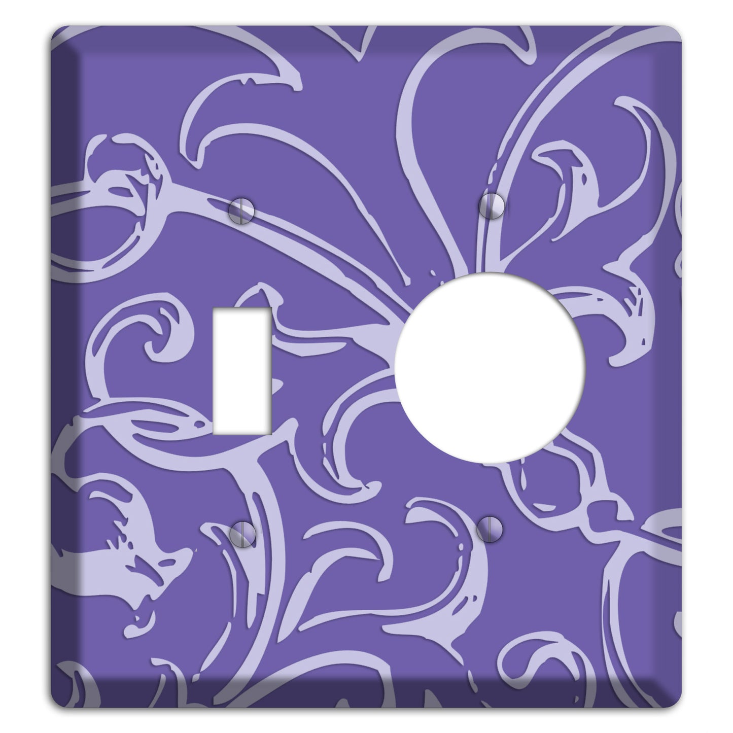 Victorian Light Purple Toggle / Receptacle Wallplate