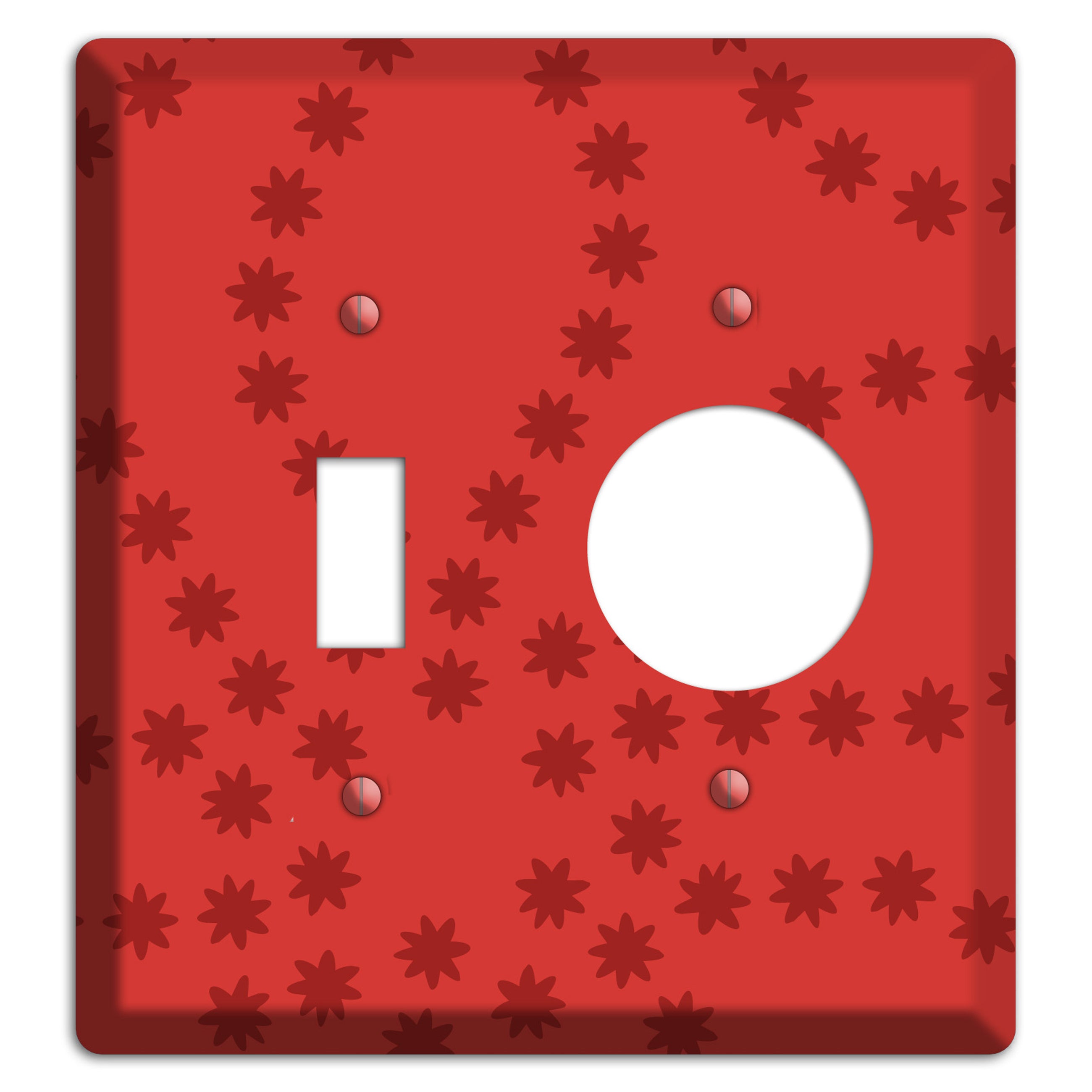 Multi Red Constellation Toggle / Receptacle Wallplate