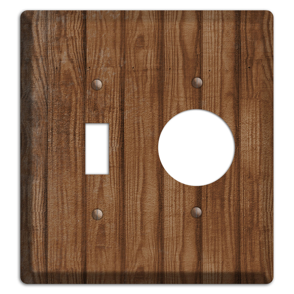 Old Copper Weathered Wood Toggle / Receptacle Wallplate