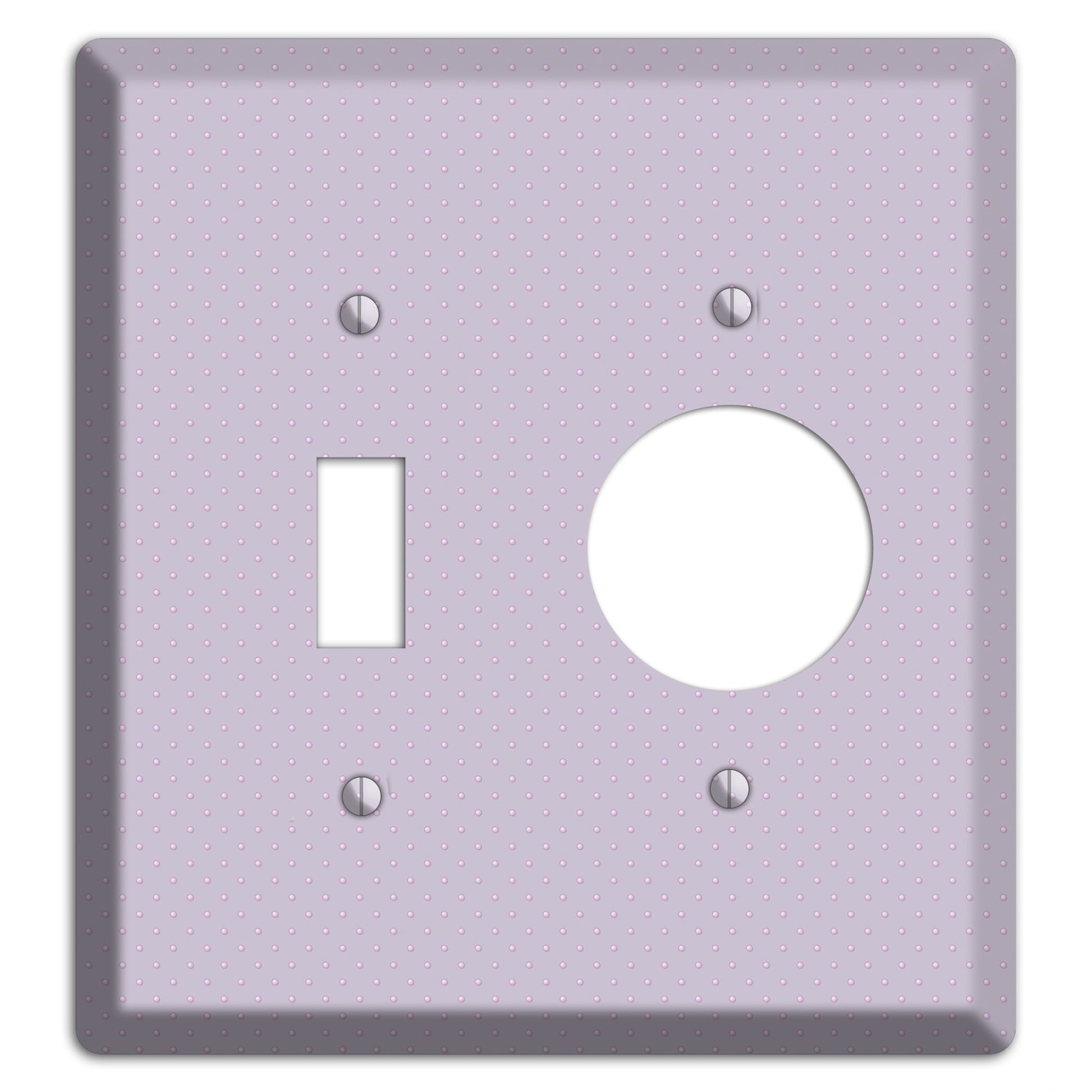Lavender with Tiny Dots Toggle / Receptacle Wallplate