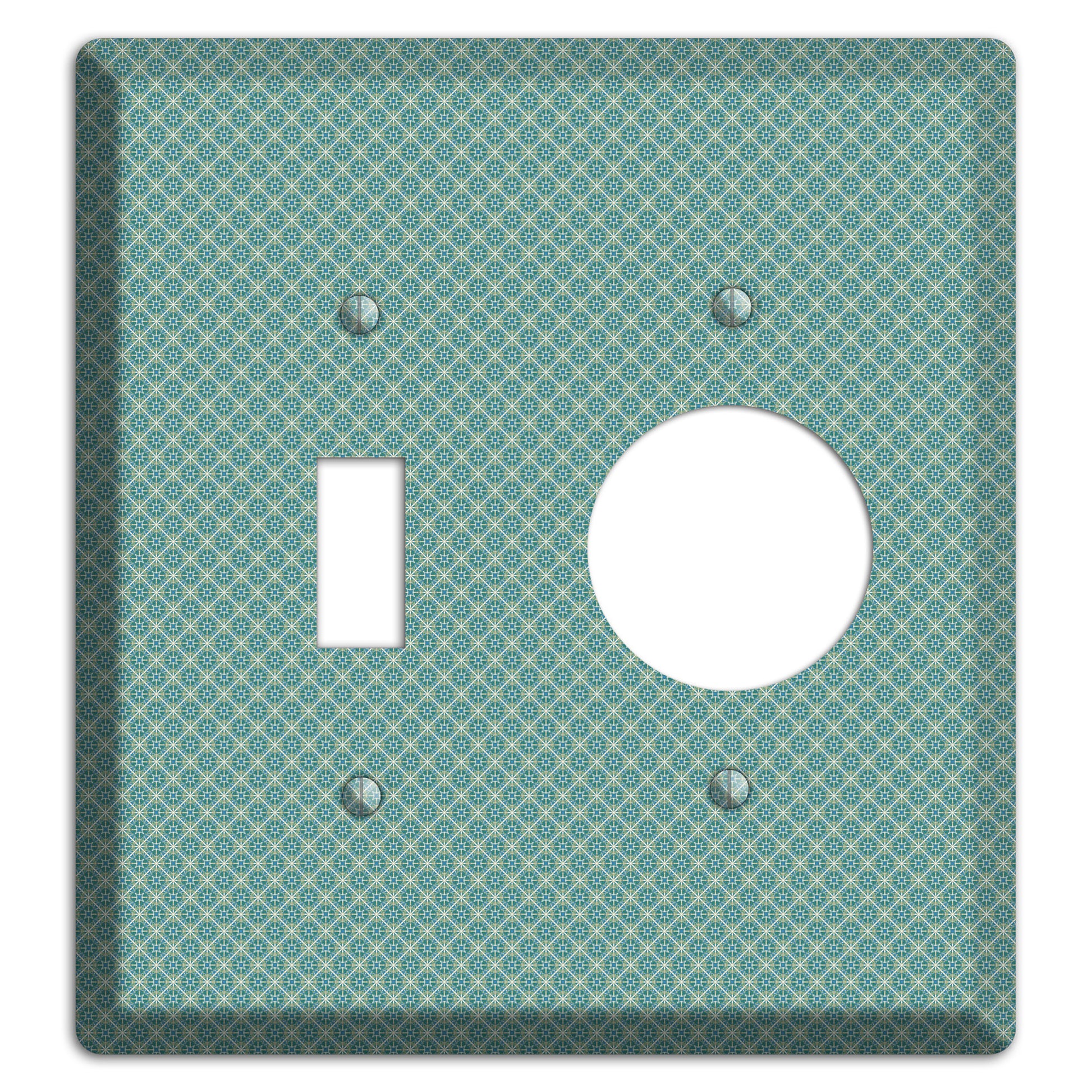 Sage Tiny Arabesque Toggle / Receptacle Wallplate