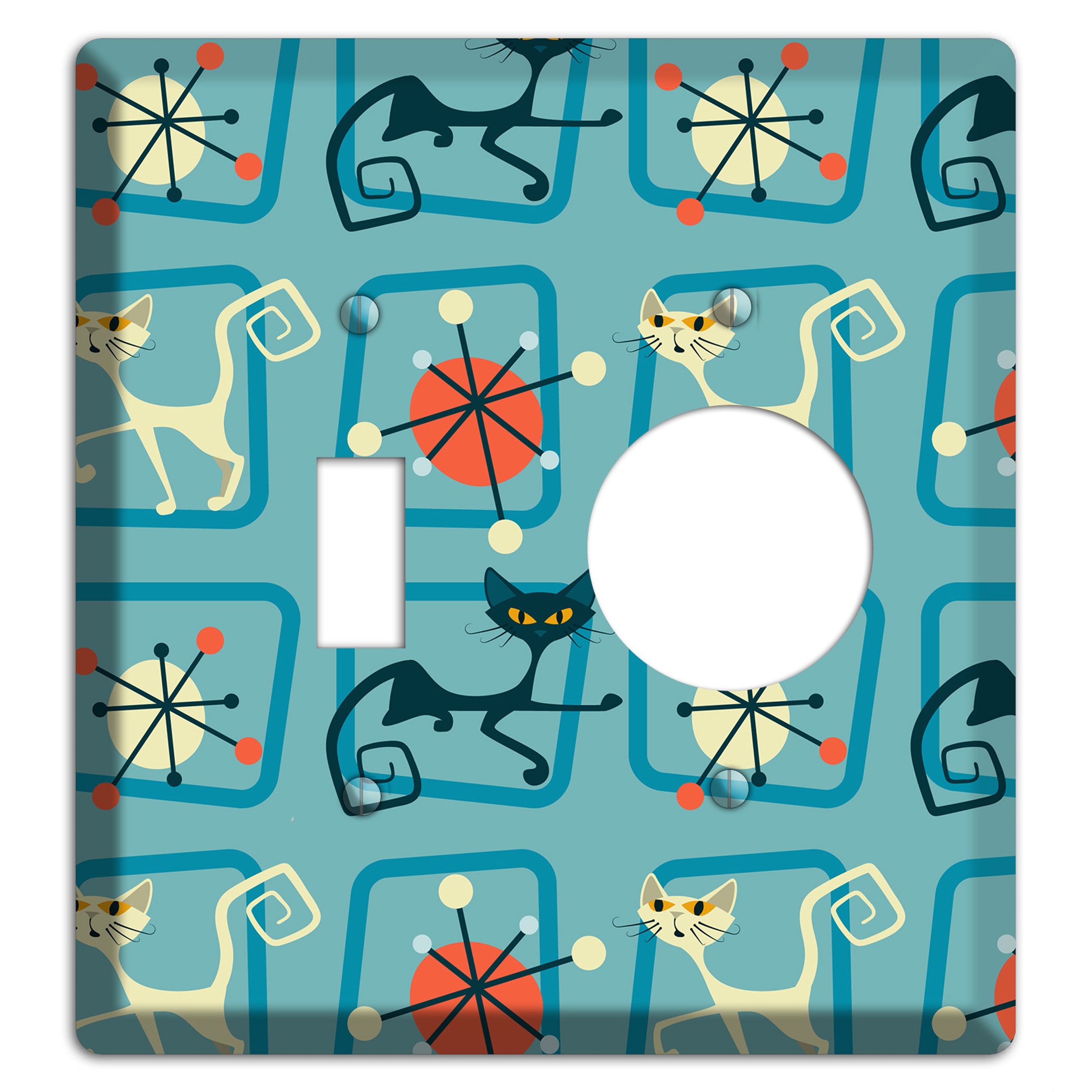 Relaxing Kitties Toggle / Receptacle Wallplate