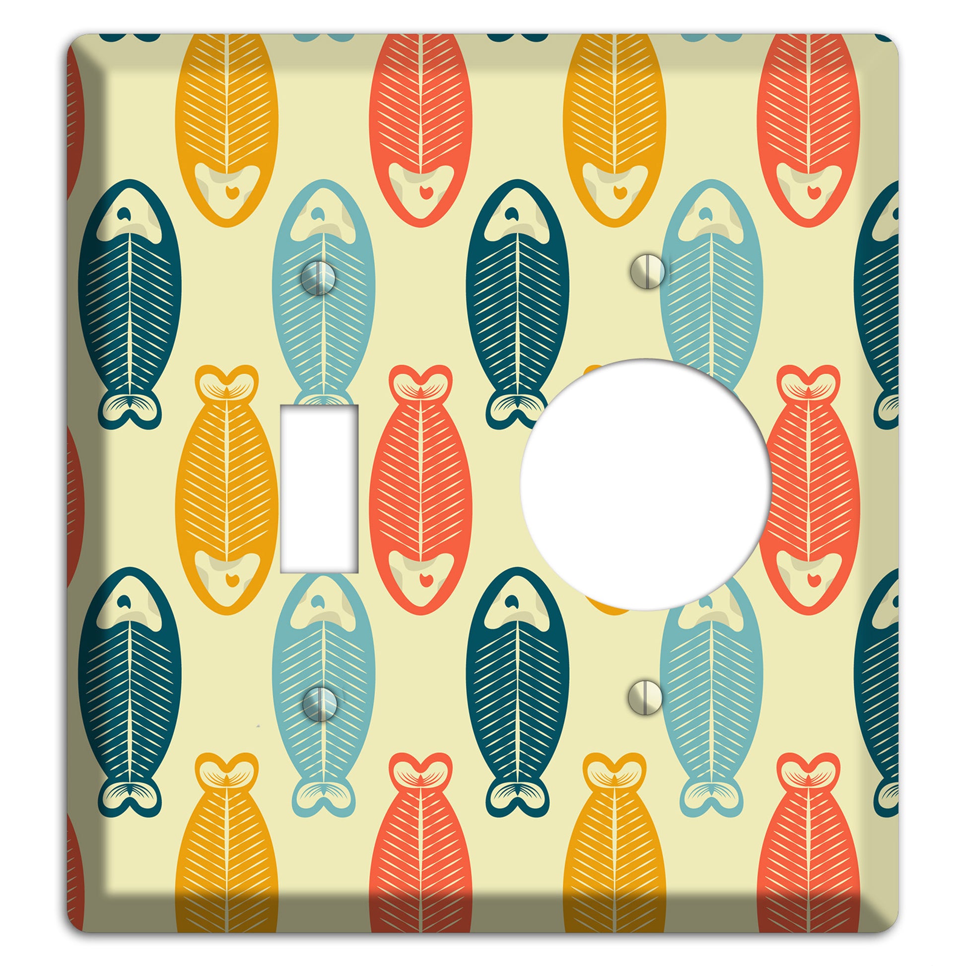 Fish Toggle / Receptacle Wallplate