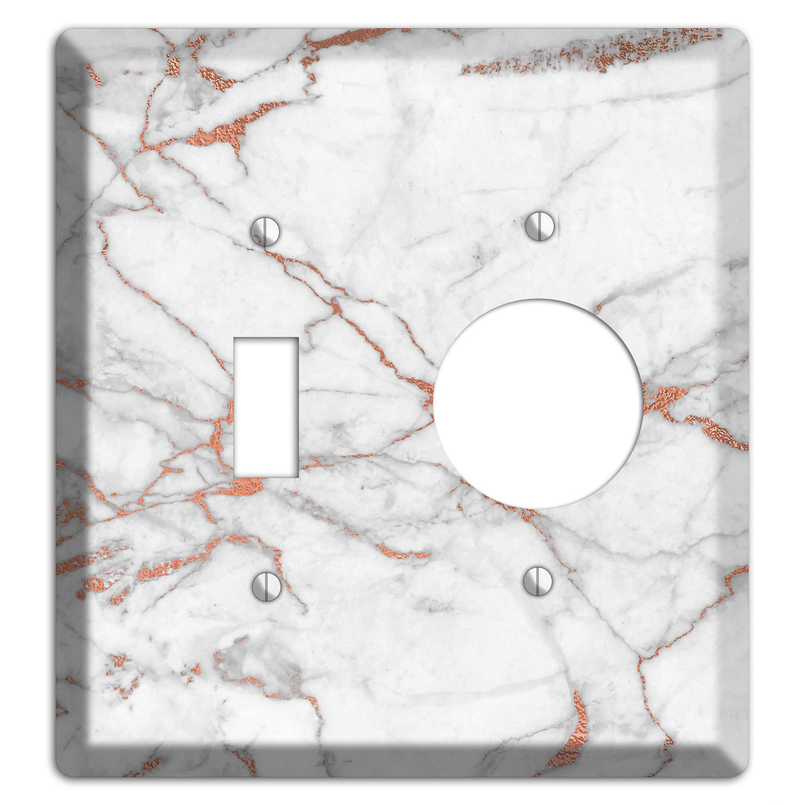 Copperfield Copper Toggle / Receptacle Wallplate