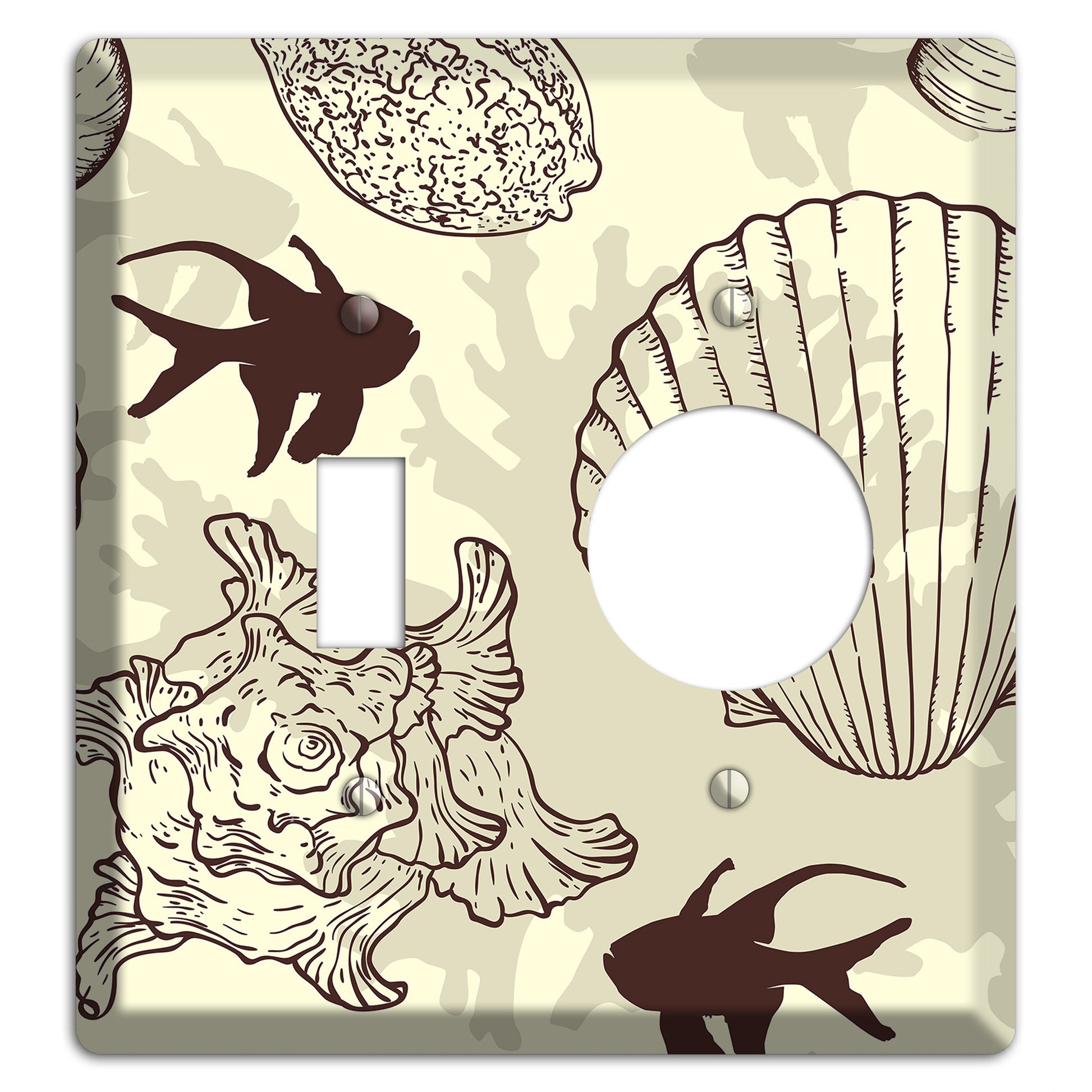 Shells 4 Toggle / Receptacle Wallplate