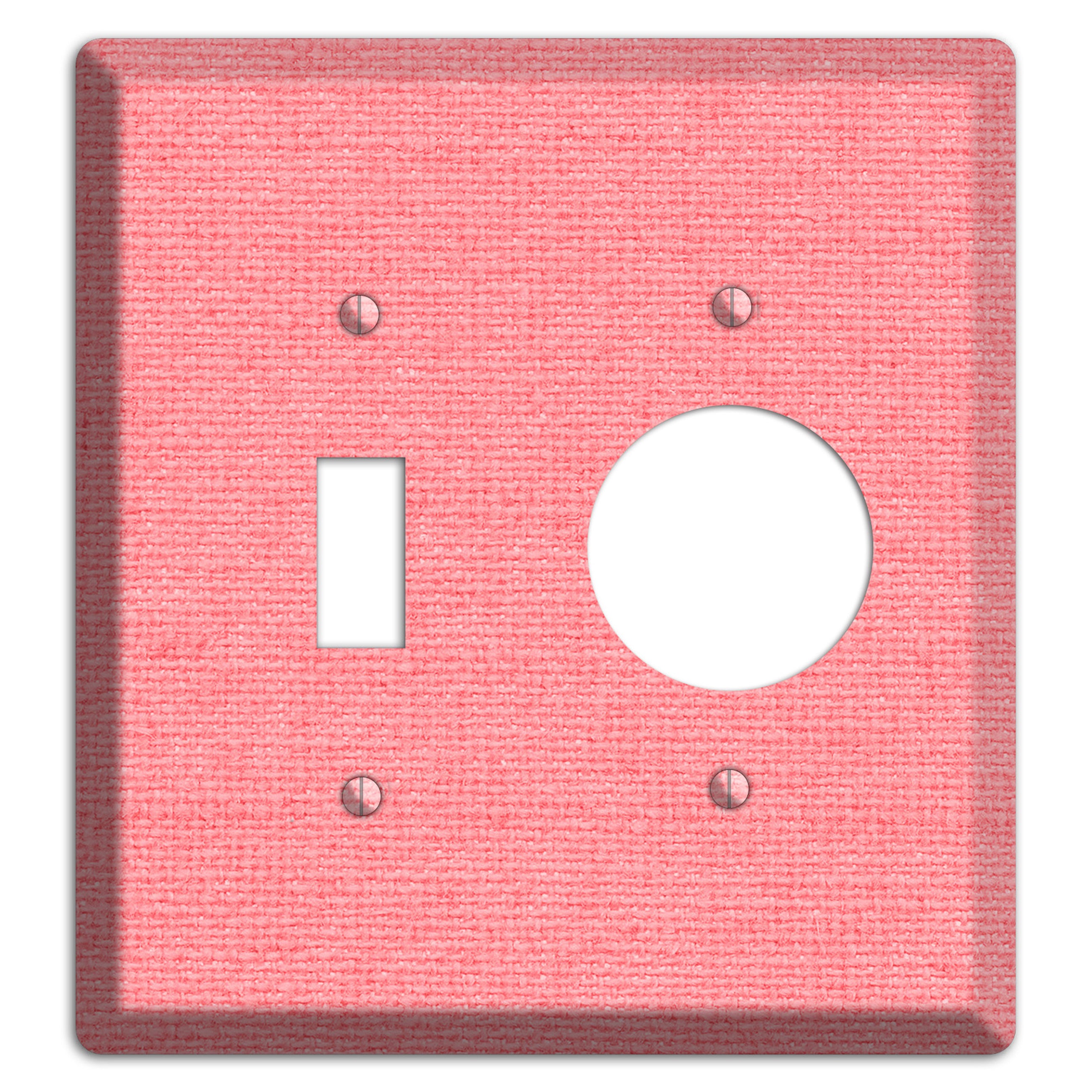 Sweet Pink Soft Coral Toggle / Receptacle Wallplate