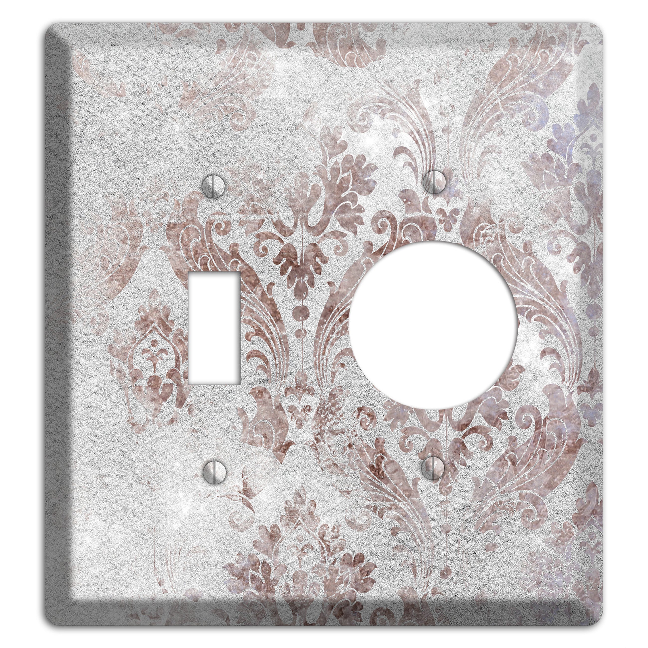 Nobel Whimsical Damask Toggle / Receptacle Wallplate