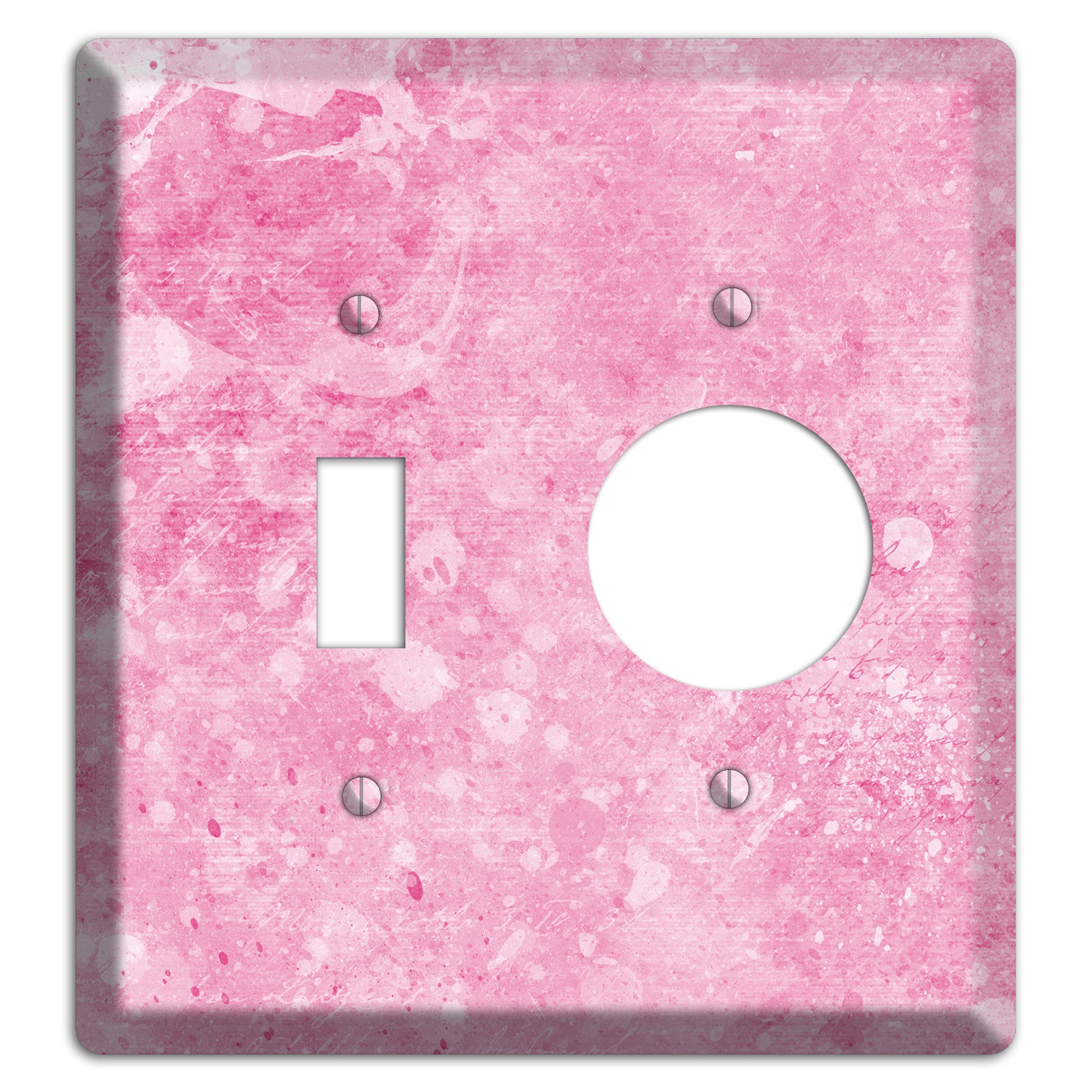 Wewak Pink Texture Toggle / Receptacle Wallplate
