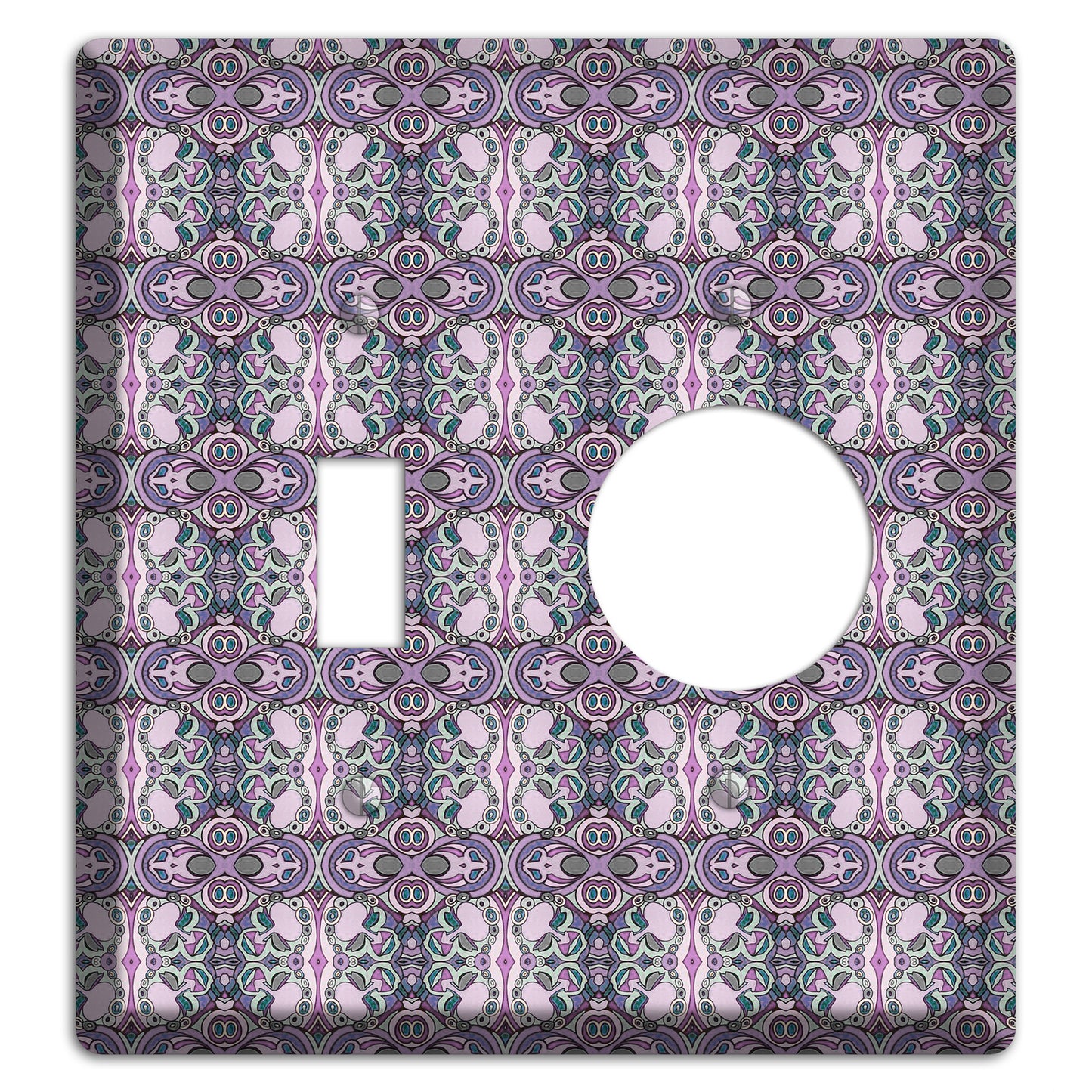 Pink Purple Sage Tapestry 2 Toggle / Receptacle Wallplate