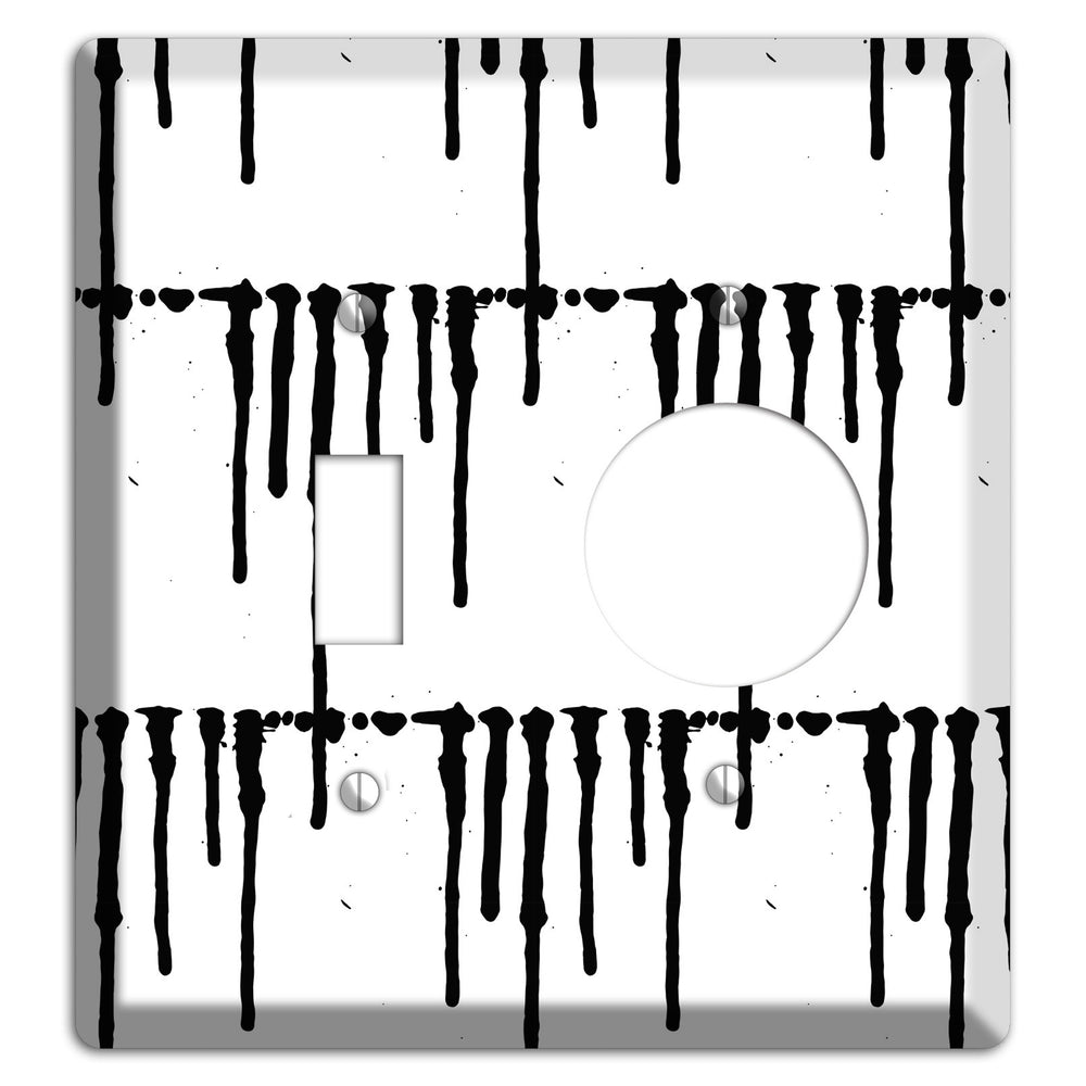 Ink Brushstrokes 7 Toggle / Receptacle Wallplate
