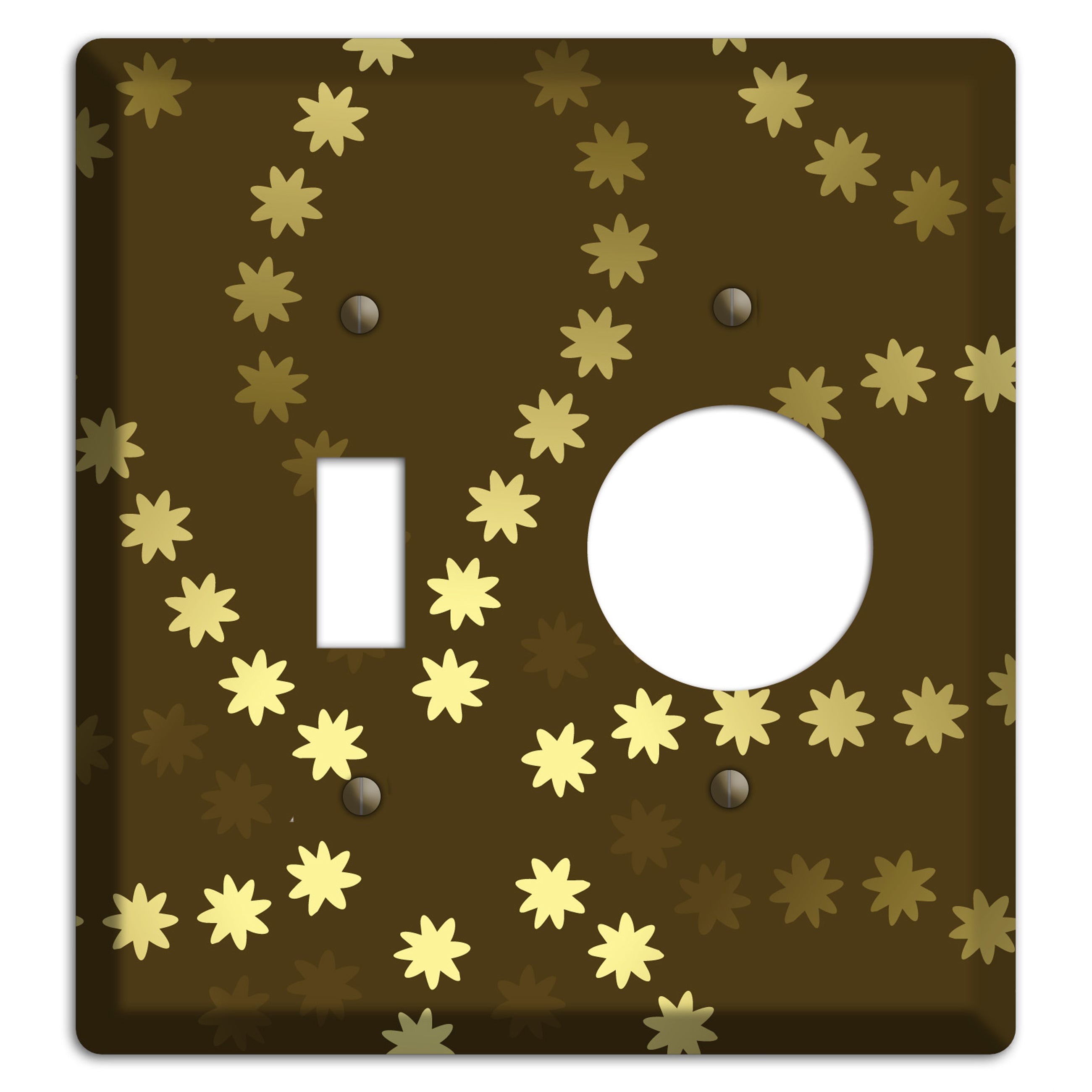 Multi Olive Constellation Toggle / Receptacle Wallplate