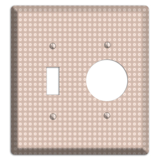 Beige with Circled Stars Toggle / Receptacle Wallplate