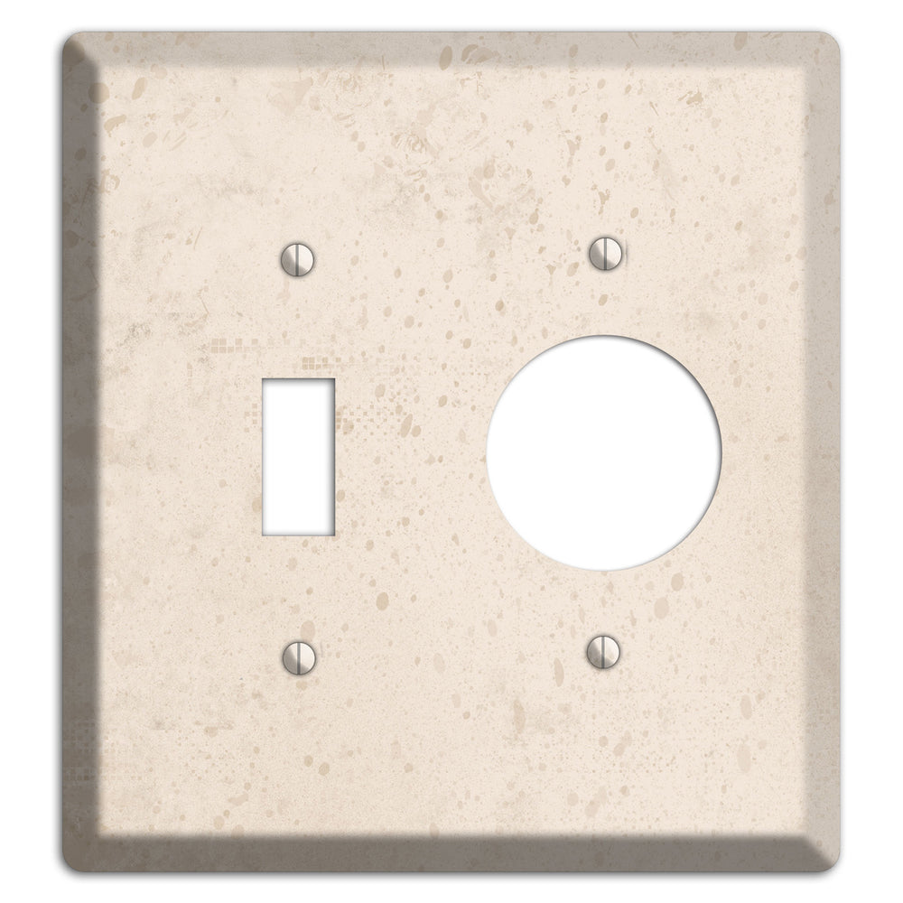 Bone Neutral Texture Toggle / Receptacle Wallplate