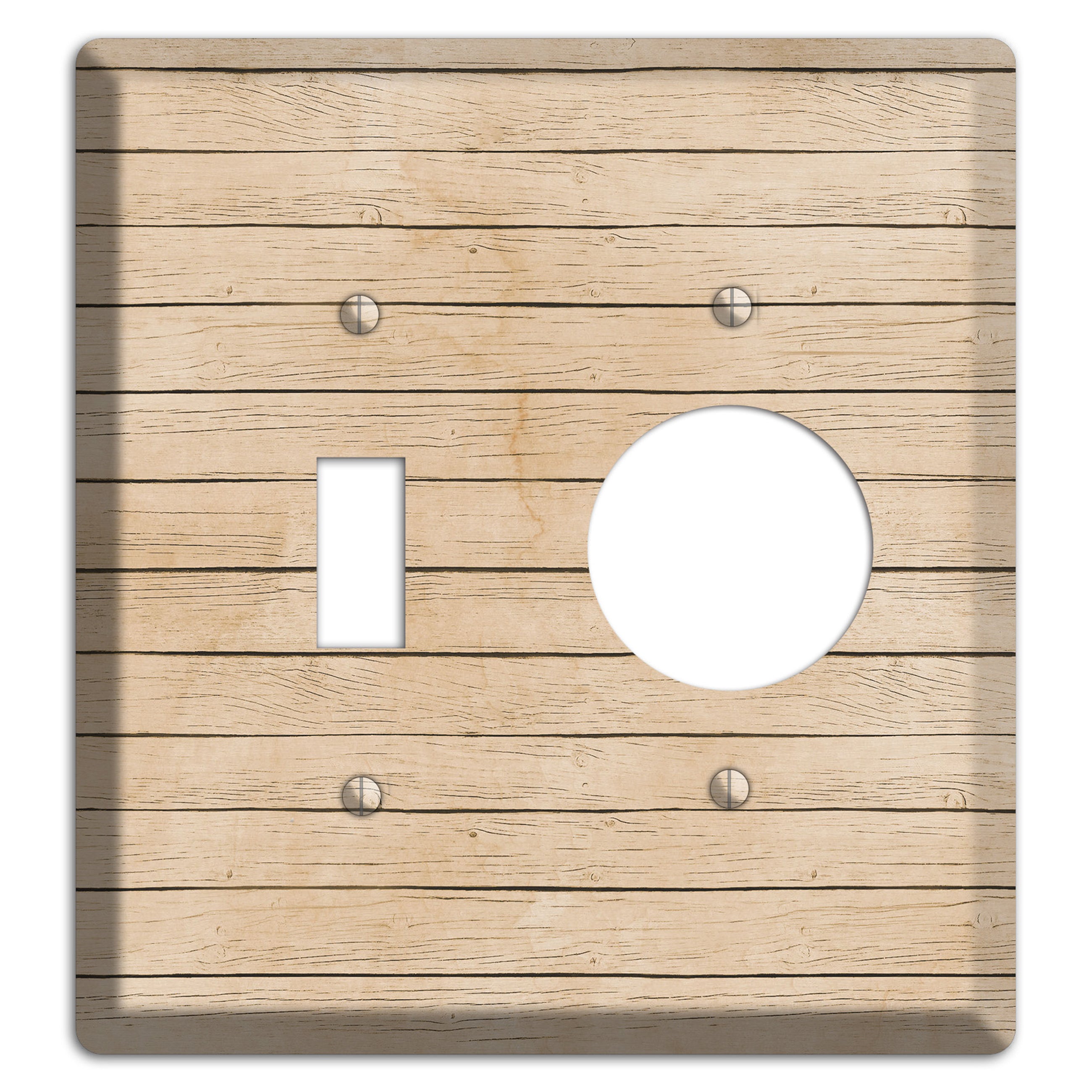 Akaroa Neutral Texture Toggle / Receptacle Wallplate