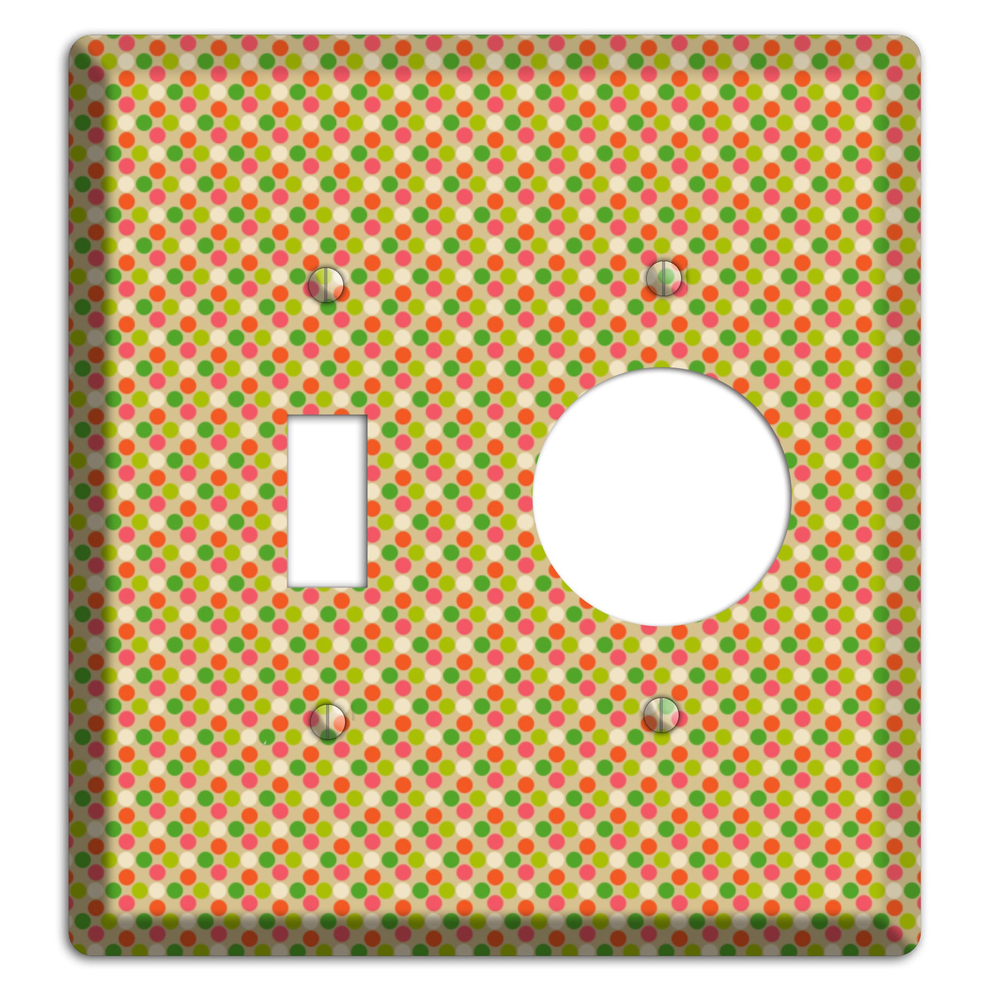 Yellow Plaid Toggle / Receptacle Wallplate