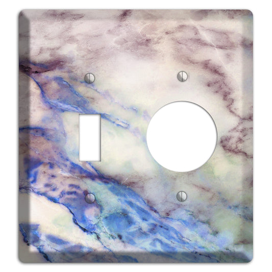 Havelock Blue Marble Toggle / Receptacle Wallplate
