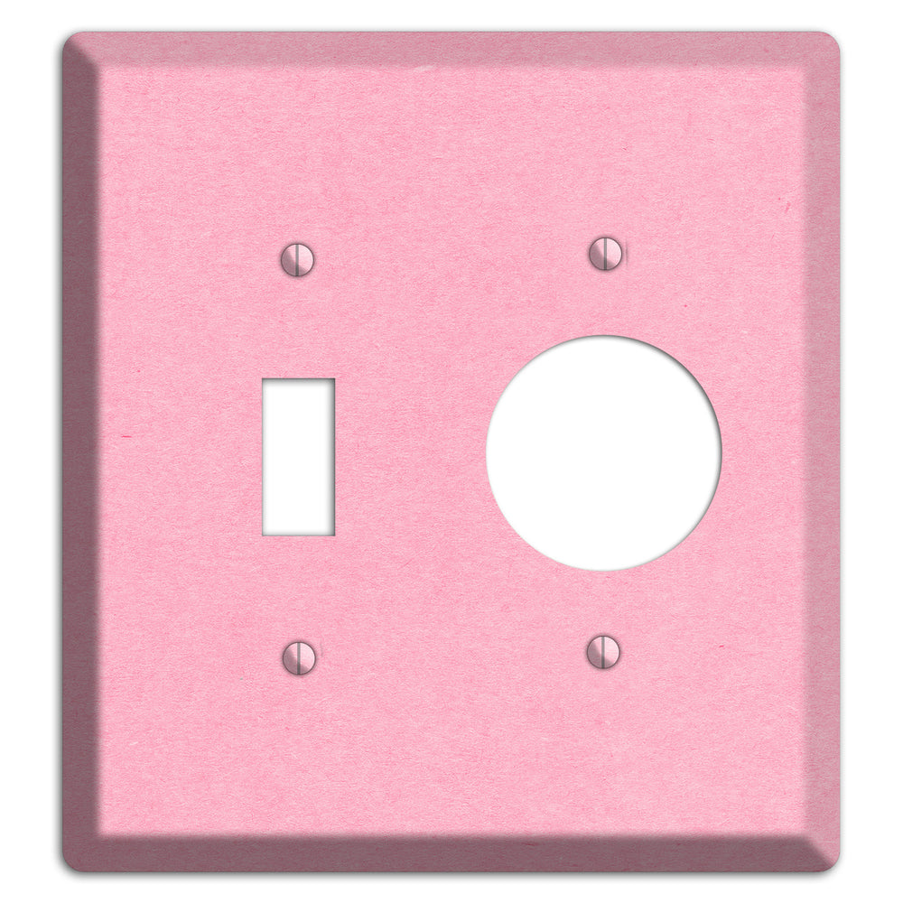 Lavender Pink Kraft Toggle / Receptacle Wallplate