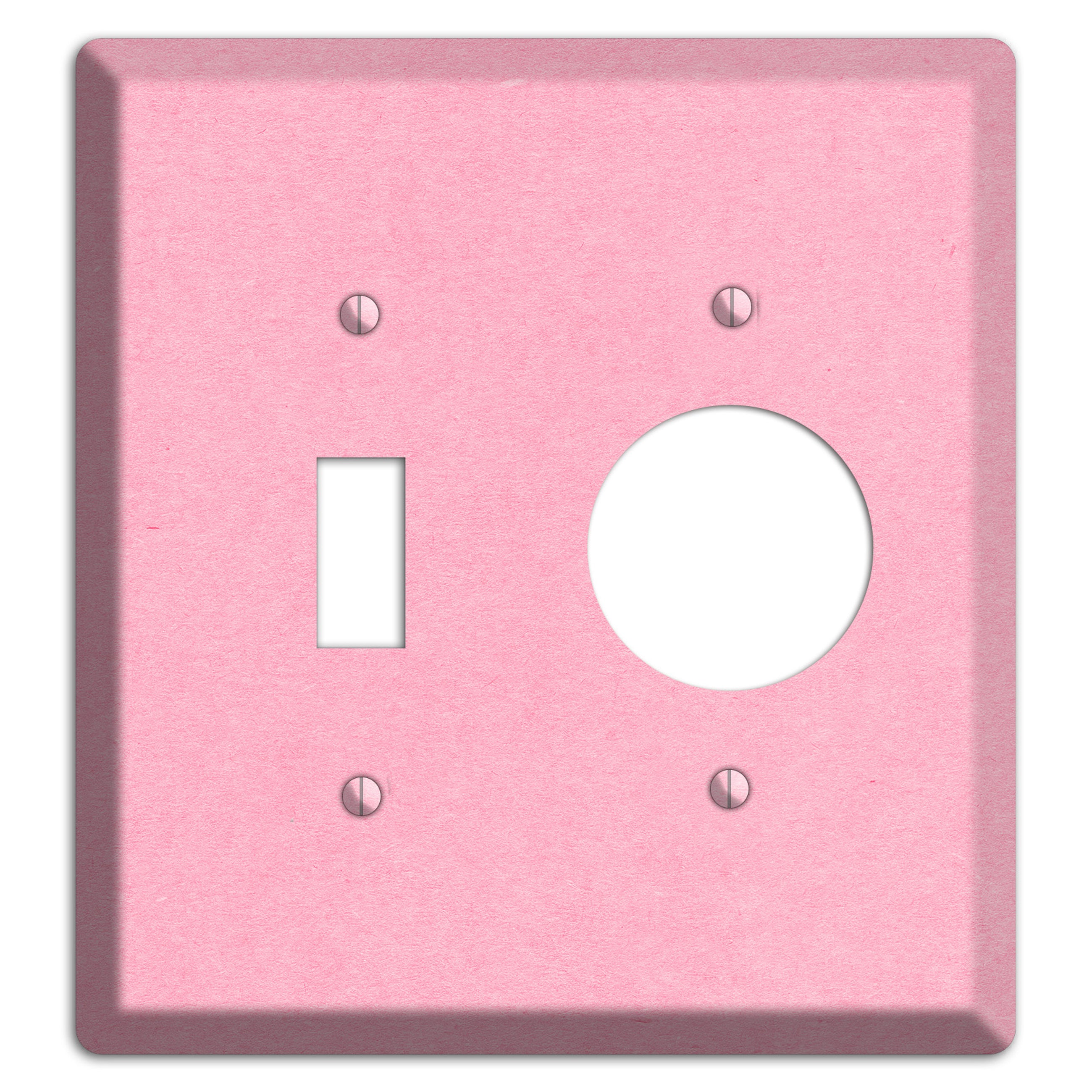 Lavender Pink Kraft Toggle / Receptacle Wallplate