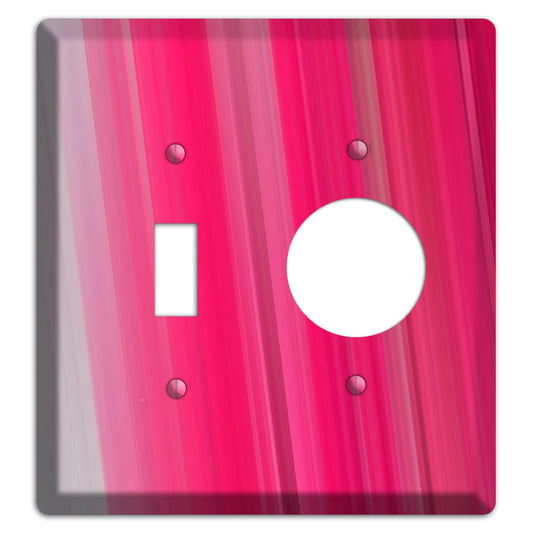 Pink Ray of Light Toggle / Receptacle Wallplate
