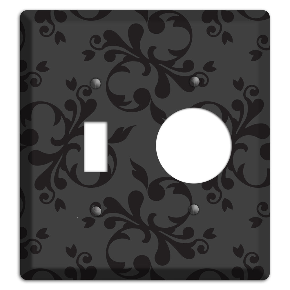 Grey Victorian Toile Toggle / Receptacle Wallplate
