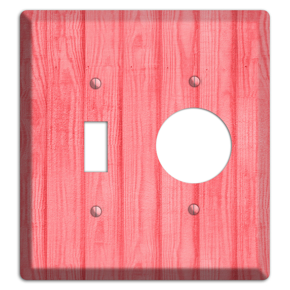 Geraldine Soft Coral Toggle / Receptacle Wallplate